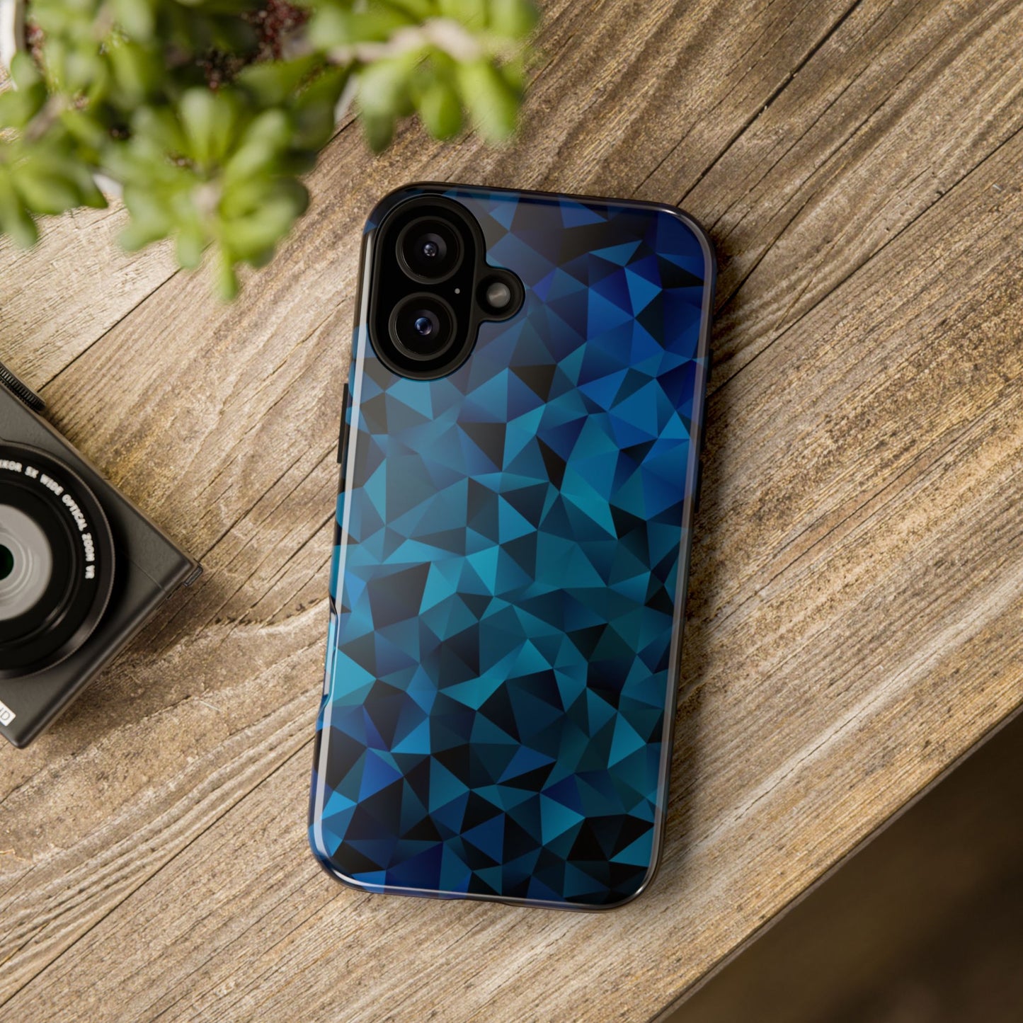 Blue Diamonds: Phone Case with Elegant Prints for iPhone, Samsung Galaxy and Google Pixel devices