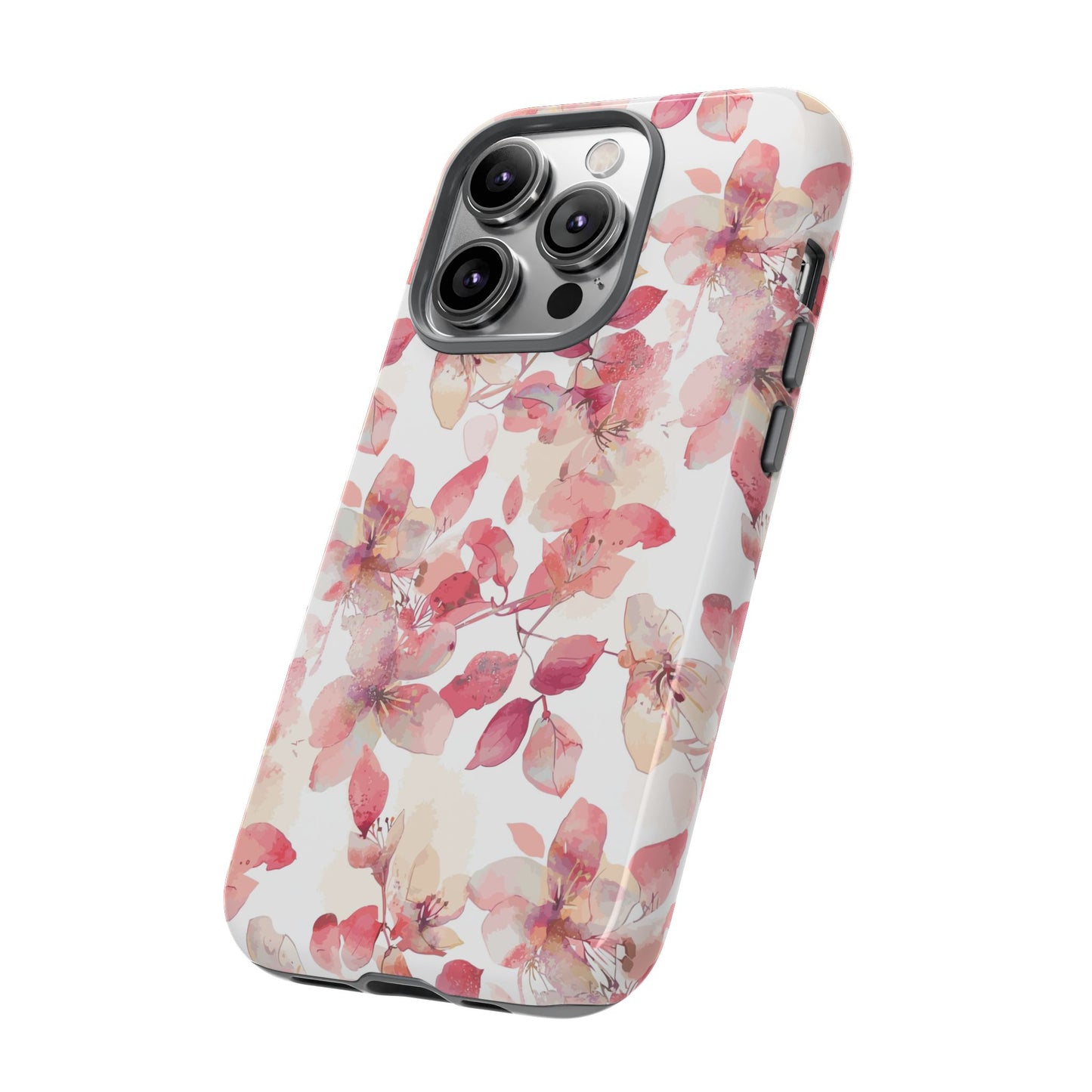 Watercolor Flowers: Tough Case for iPhone, Samsung Galaxy and Google Pixel devices
