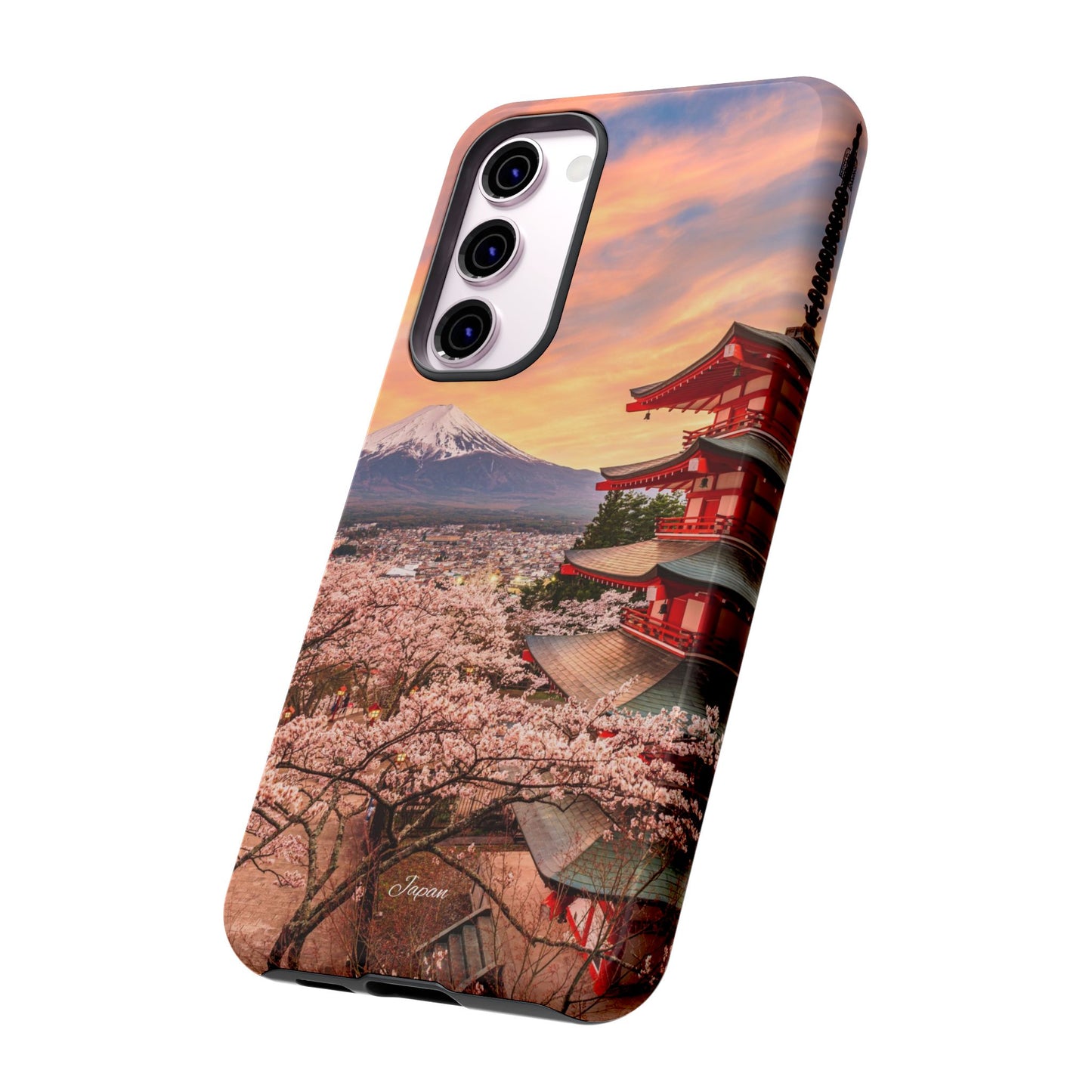 Cherry Blossoms Mt. Fuji phone case for iPhone, Galaxy and Pixel devices