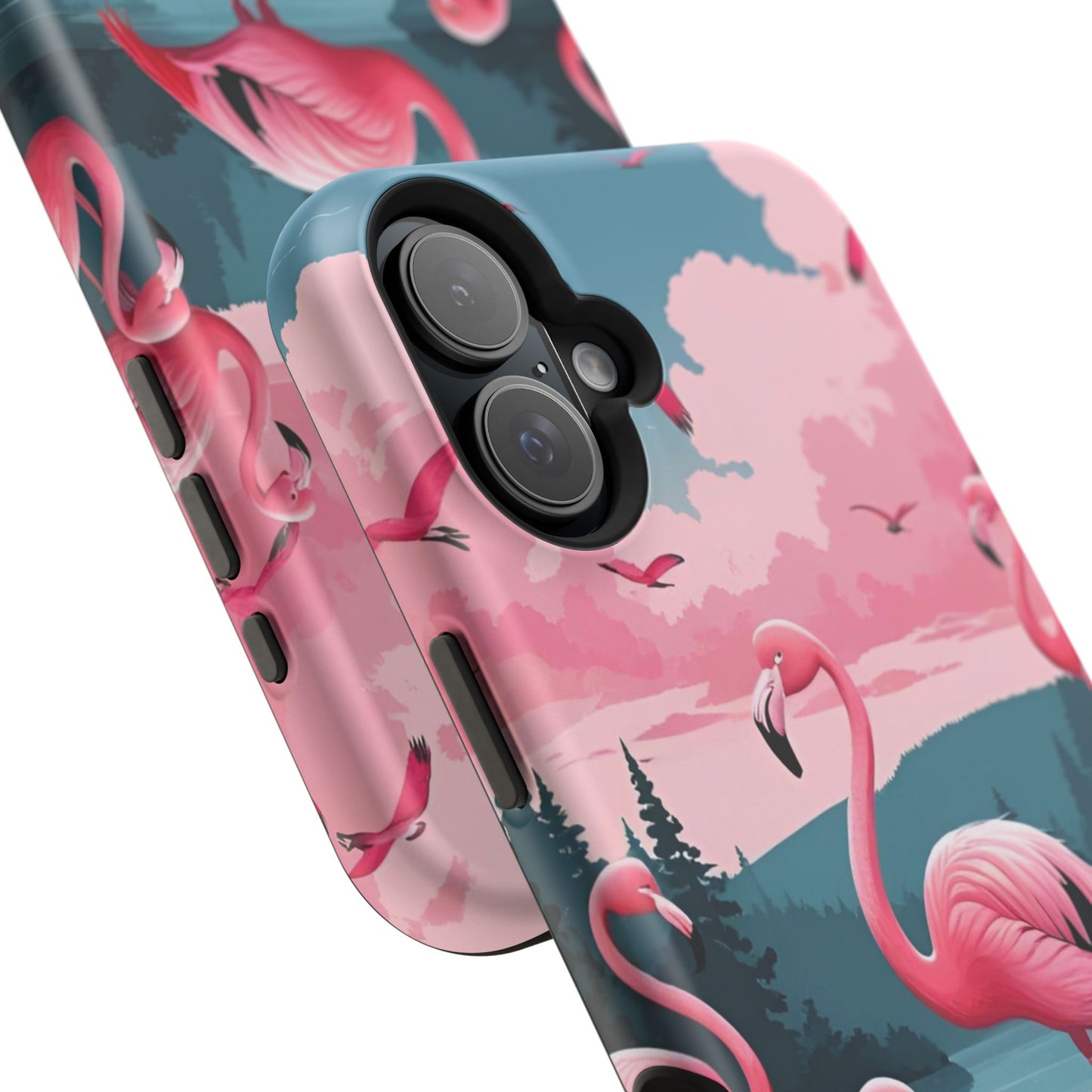 Velvet Skies Flamingo Case MagSafe phone case for Apple iPhone