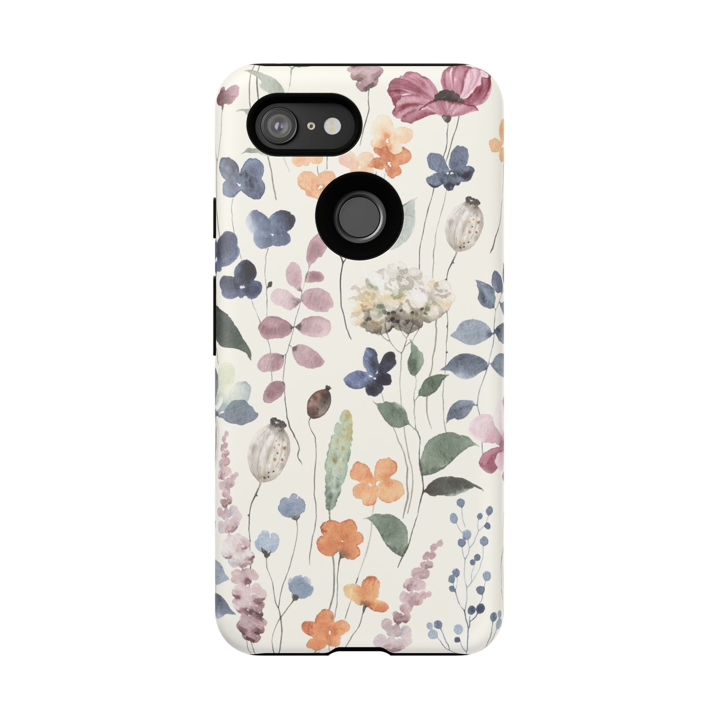 Floral prints phone case for iPhone, Samsung Galaxy and Pixel devices