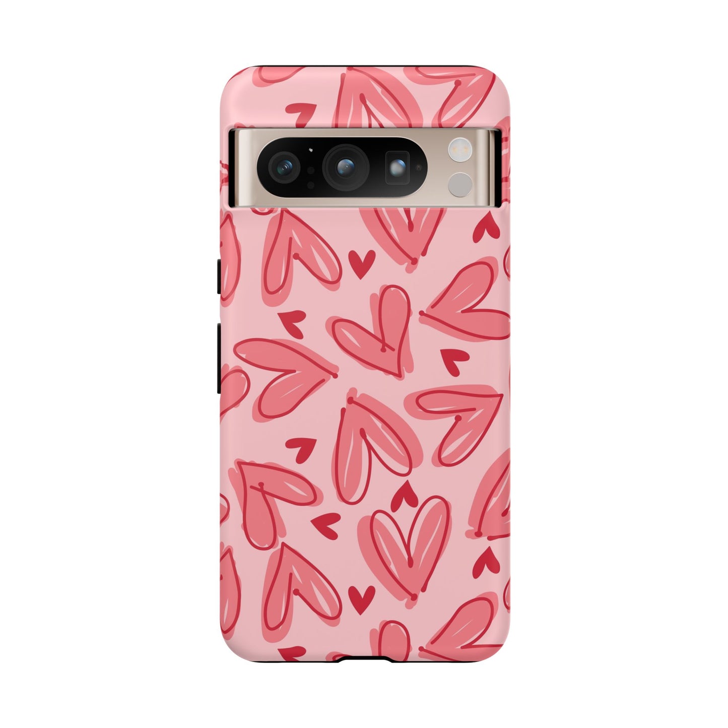 Hearts: Tough Case for iPhone, Samsung Galaxy and Google Pixel devices