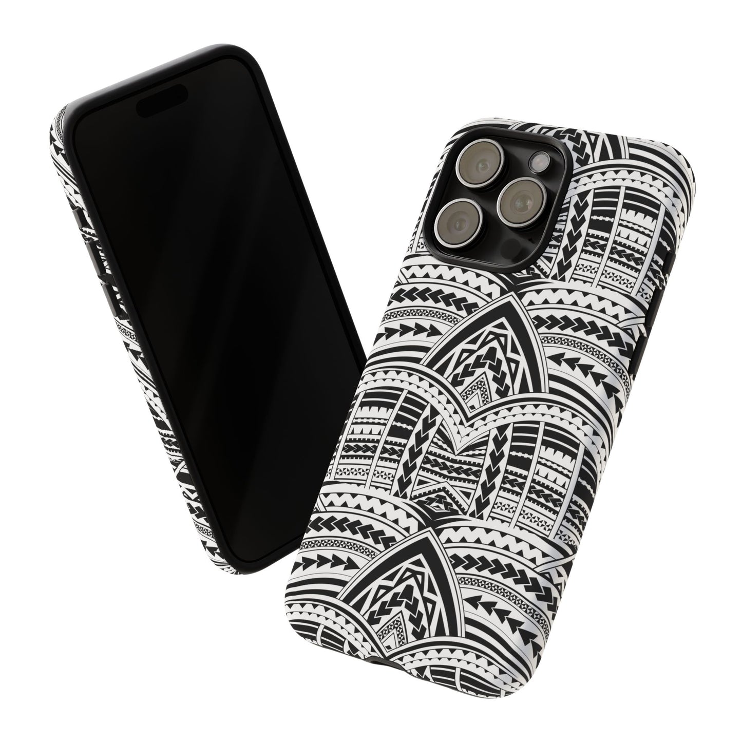 Tatoeage: telefoonhoesje met tribalpatroon voor iPhone, Samsung Galaxy en Google Pixel