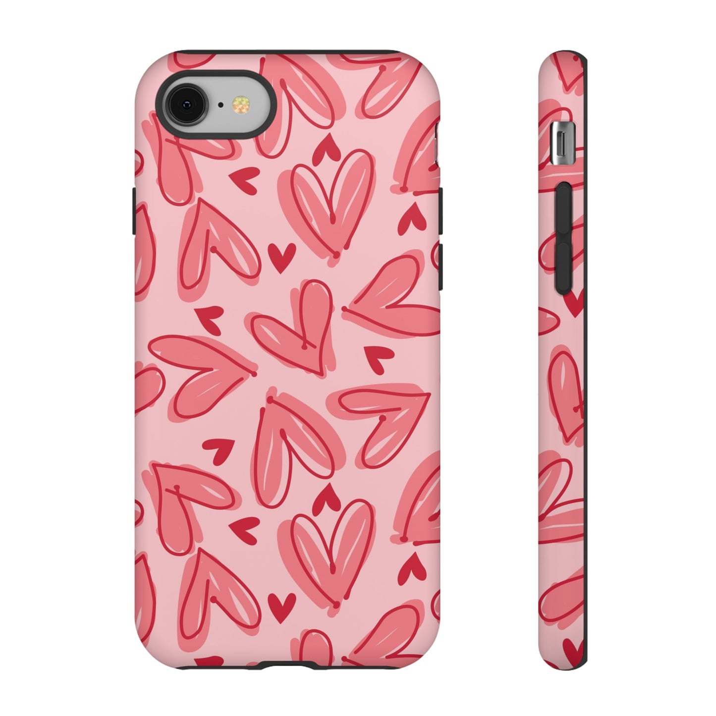 Hearts: Tough Case for iPhone, Samsung Galaxy and Google Pixel devices
