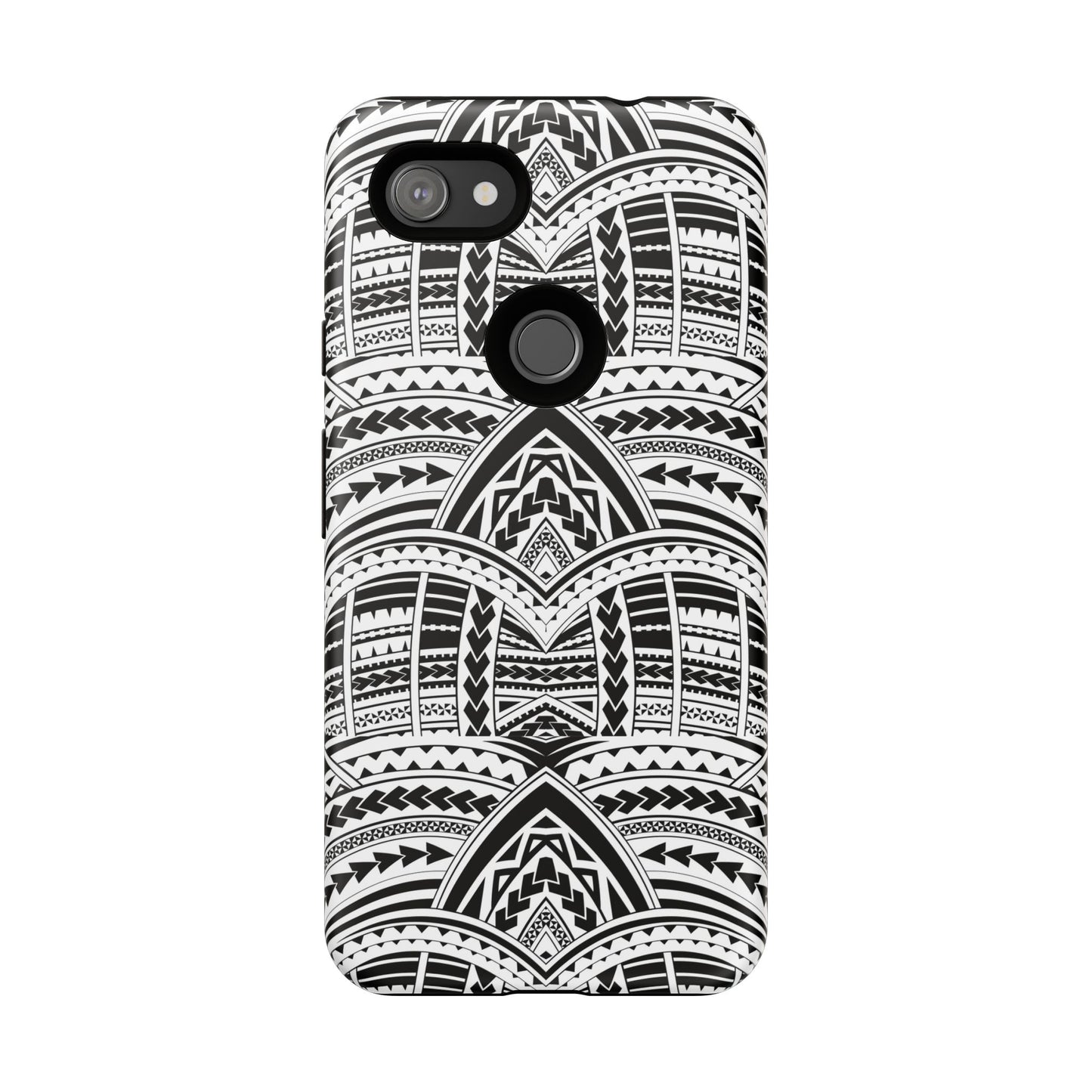 Tatoeage: telefoonhoesje met tribalpatroon voor iPhone, Samsung Galaxy en Google Pixel