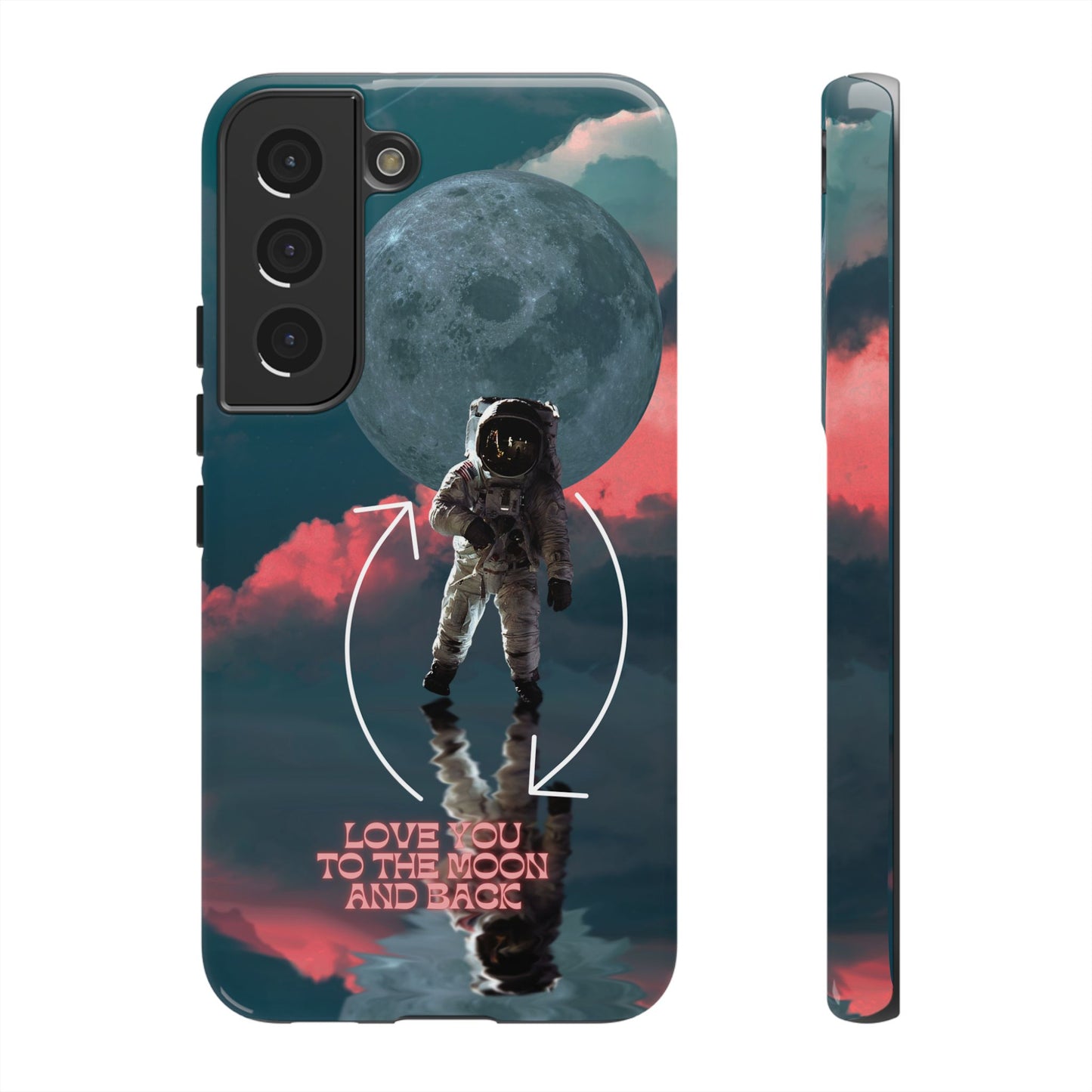 Love You to the Moon and Back: Romance-themed phone case for iPhone, Samsung Galaxy and Google Pixel devices