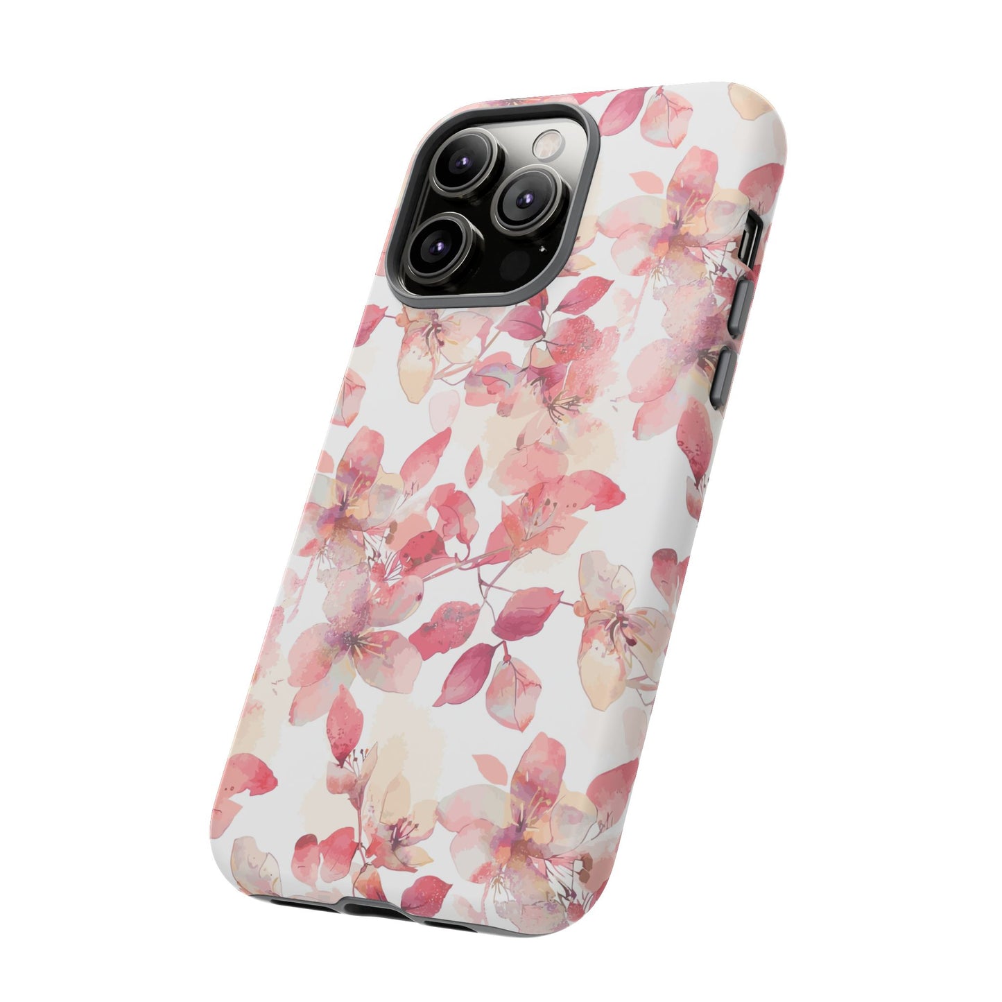 Watercolor Flowers: Tough Case for iPhone, Samsung Galaxy and Google Pixel devices