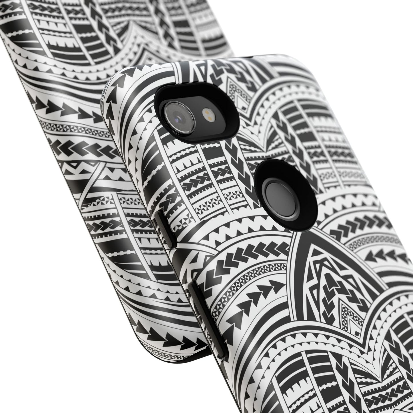 Tatoeage: telefoonhoesje met tribalpatroon voor iPhone, Samsung Galaxy en Google Pixel