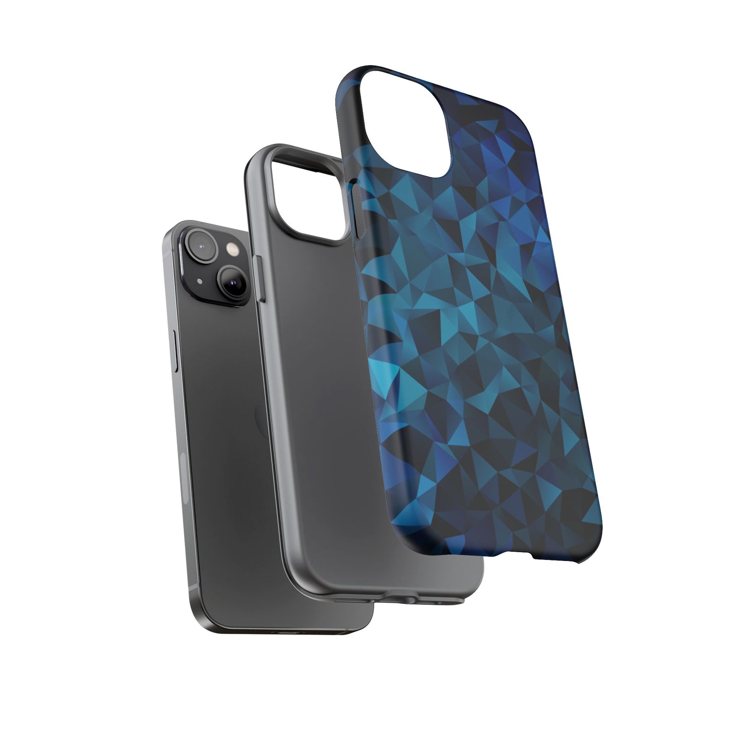 Blue Diamonds: Phone Case with Elegant Prints for iPhone, Samsung Galaxy and Google Pixel devices