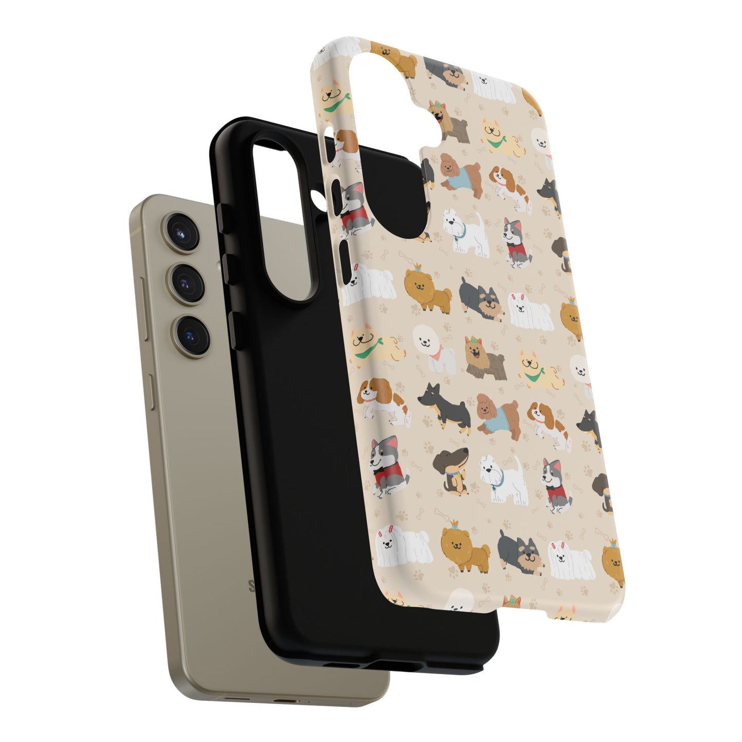 Cute Dogs: Tough Case for iPhone, Samsung Galaxy and Google Pixel devices