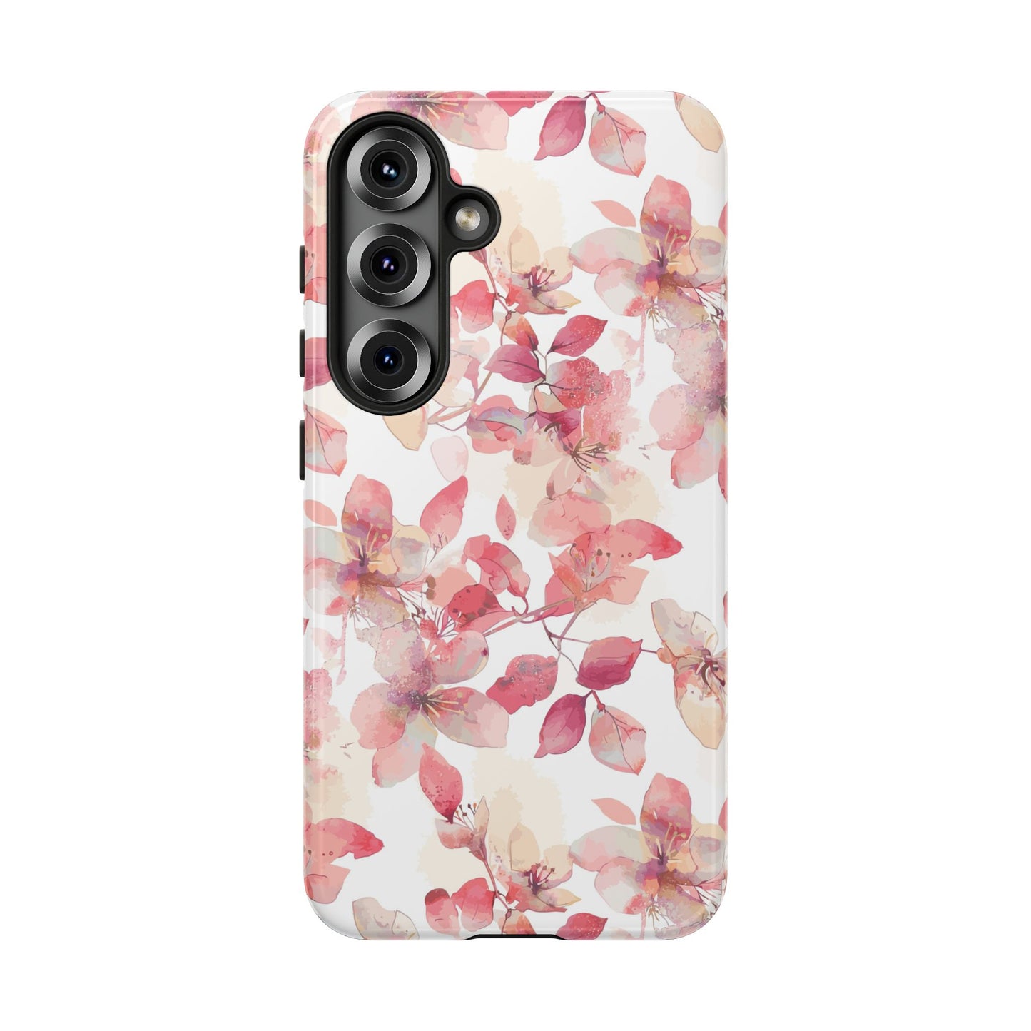 Watercolor Flowers: Tough Case for iPhone, Samsung Galaxy and Google Pixel devices