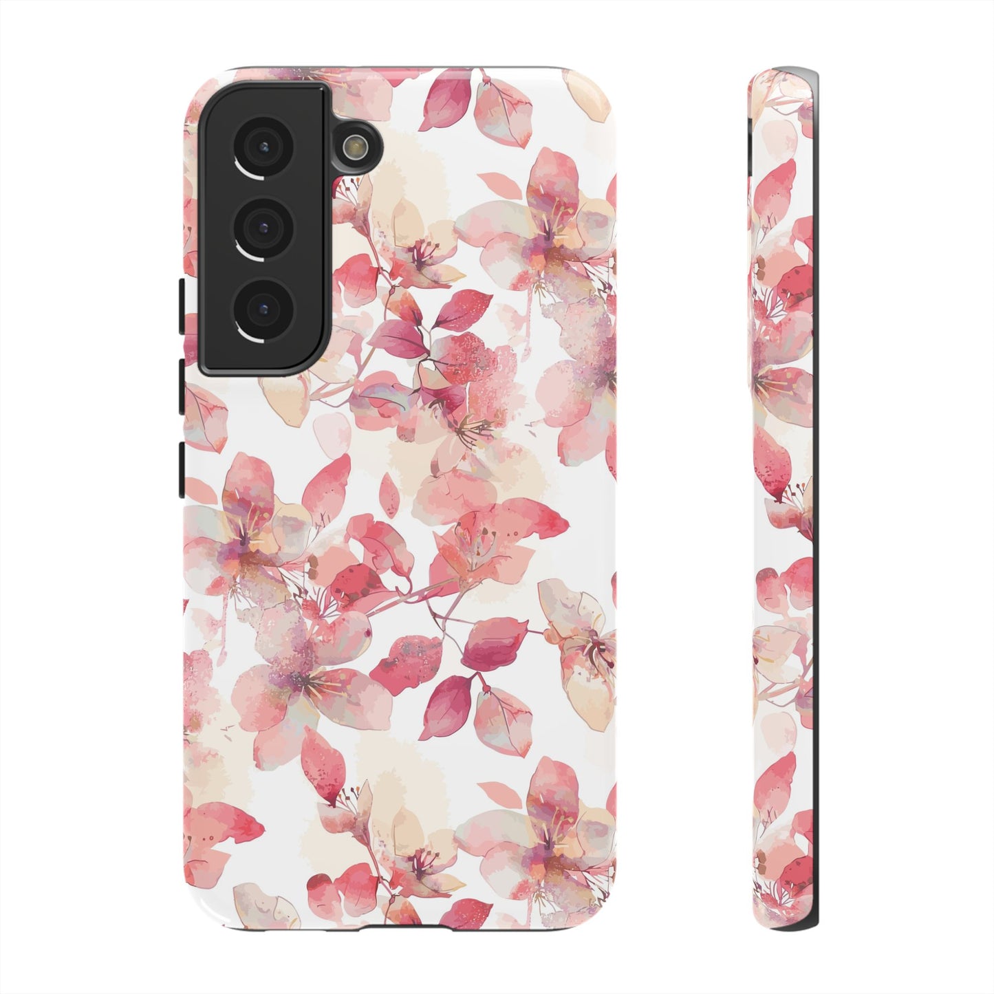Watercolor Flowers: Tough Case for iPhone, Samsung Galaxy and Google Pixel devices