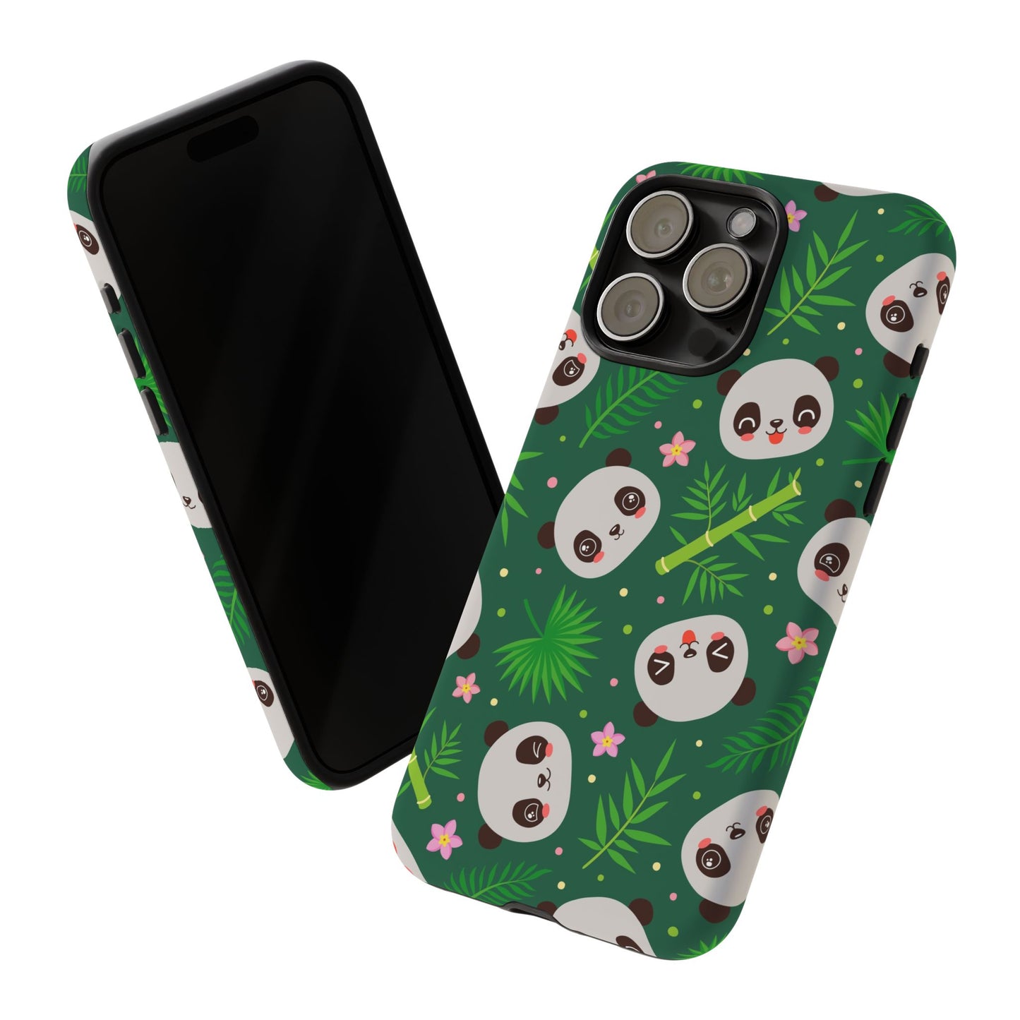 Cute Panda: Tough Case for iPhone, Samsung Galaxy and Google Pixel devices