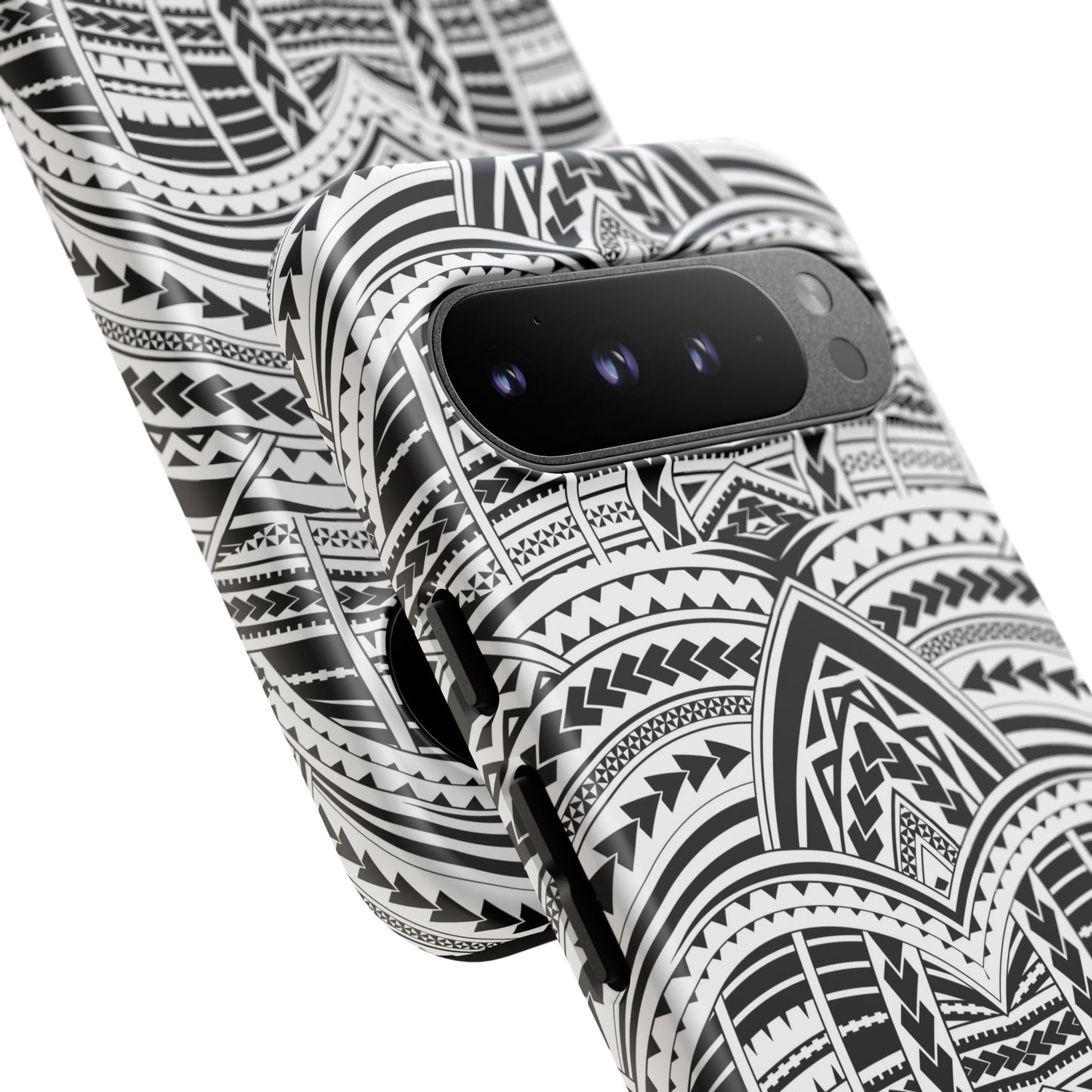 Tatoeage: telefoonhoesje met tribalpatroon voor iPhone, Samsung Galaxy en Google Pixel