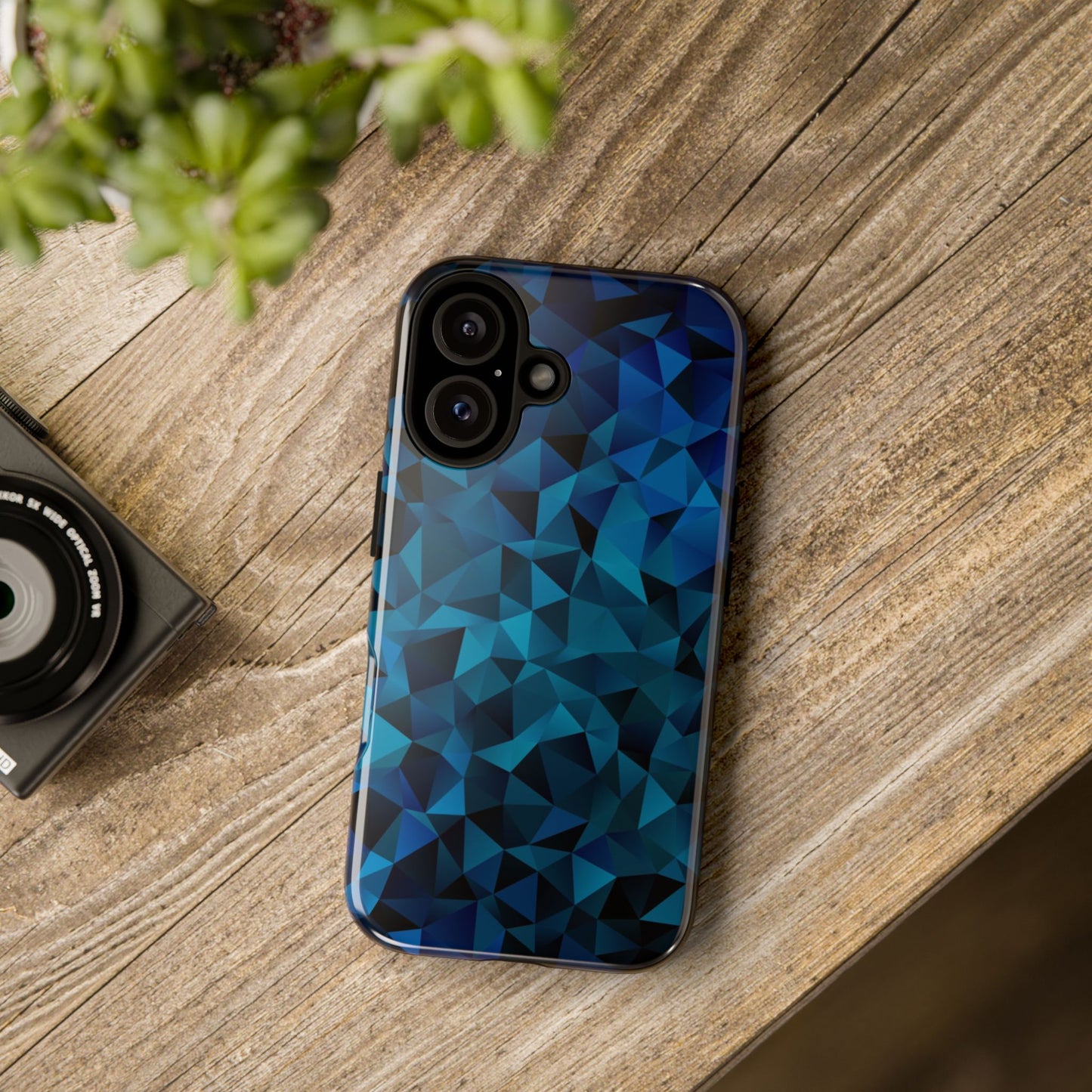 Blue Diamonds: Phone Case with Elegant Prints for iPhone, Samsung Galaxy and Google Pixel devices