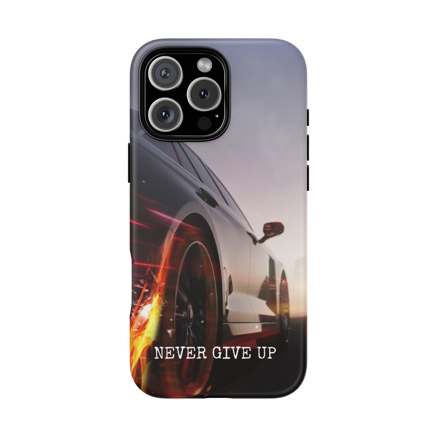 Never Give Up v2: Tough Case for iPhone, Samsung Galaxy and Google Pixel