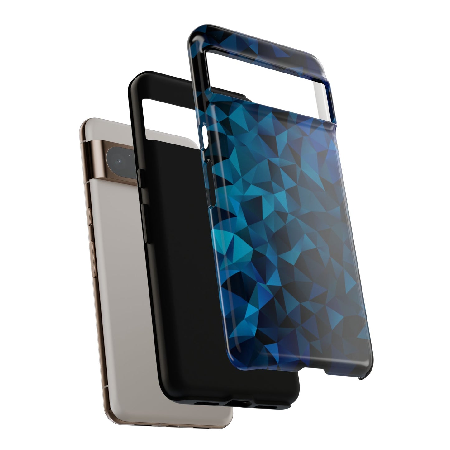 Blue Diamonds: Phone Case with Elegant Prints for iPhone, Samsung Galaxy and Google Pixel devices