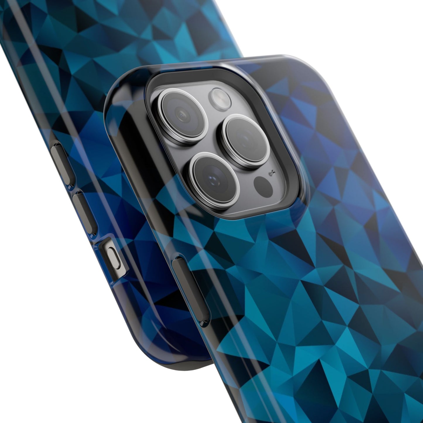 Blue Diamonds (MagSafe version): Elegant phone case for iPhone