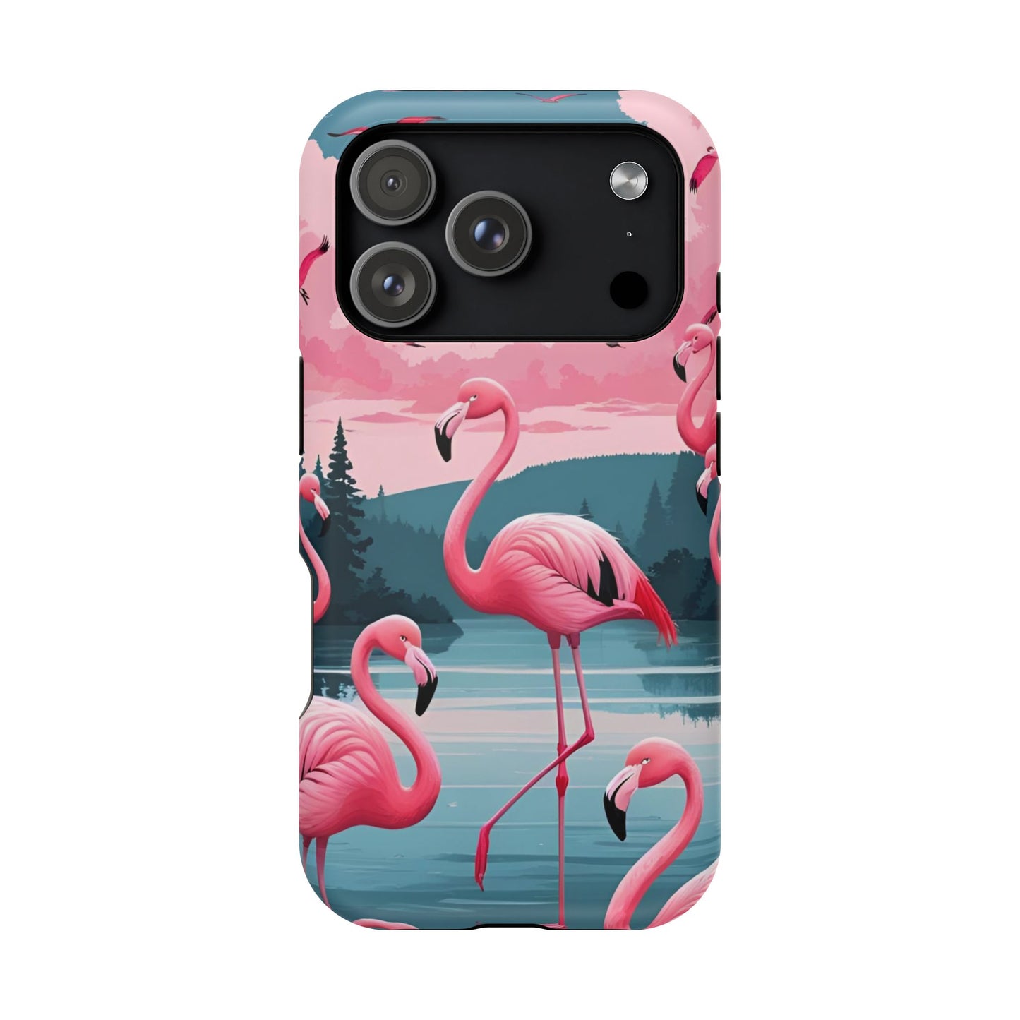 Velvet Skies Flamingo Case MagSafe phone case for Apple iPhone