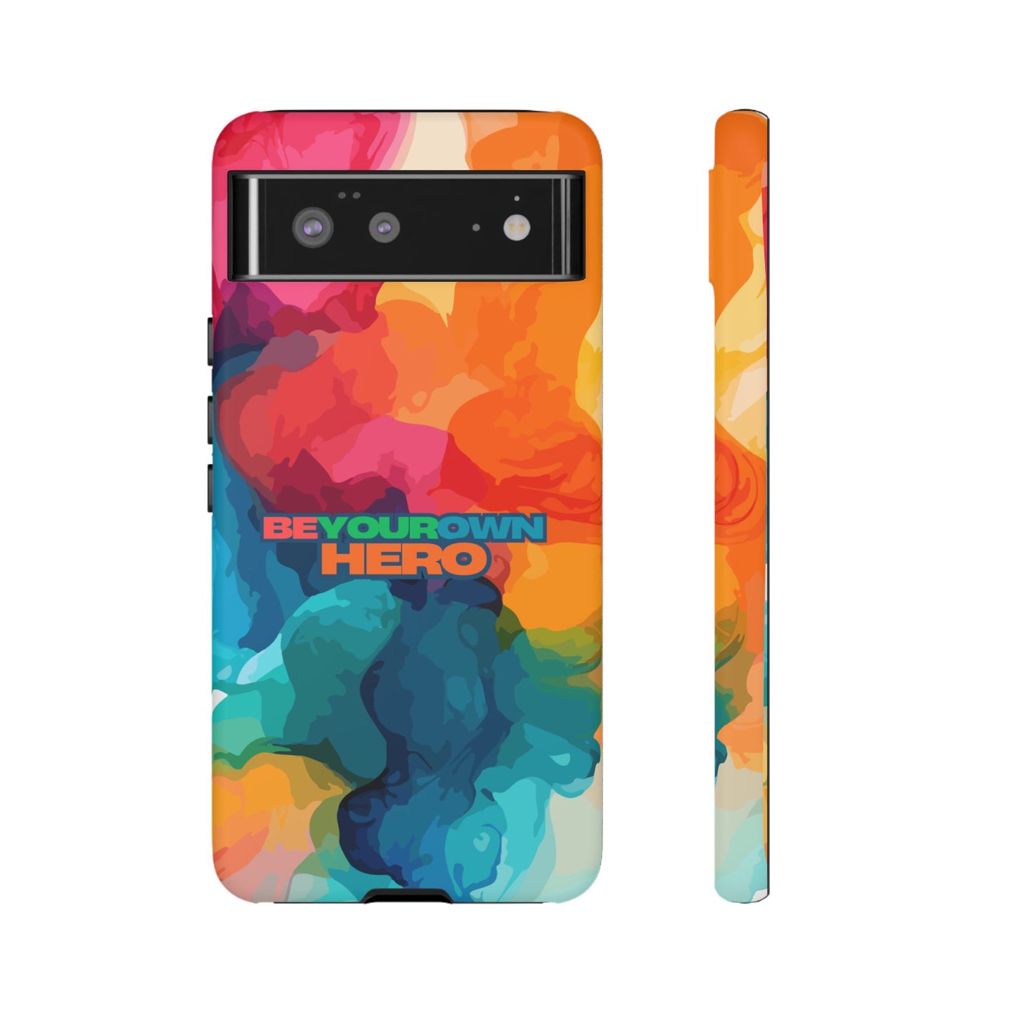 Be Your Own Hero: Tough Case for iPhone, Samsung Galaxy and Google Pixel