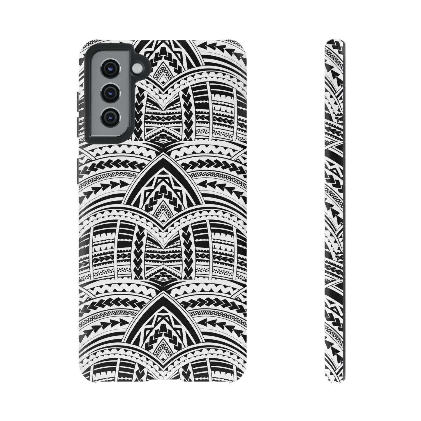 Tatoeage: telefoonhoesje met tribalpatroon voor iPhone, Samsung Galaxy en Google Pixel