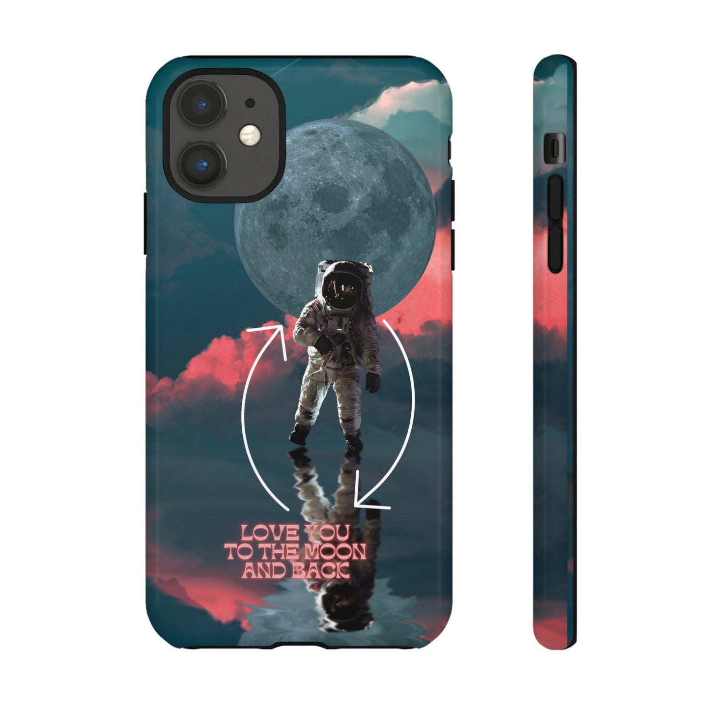 Love You to the Moon and Back: Romance-themed phone case for iPhone, Samsung Galaxy and Google Pixel devices