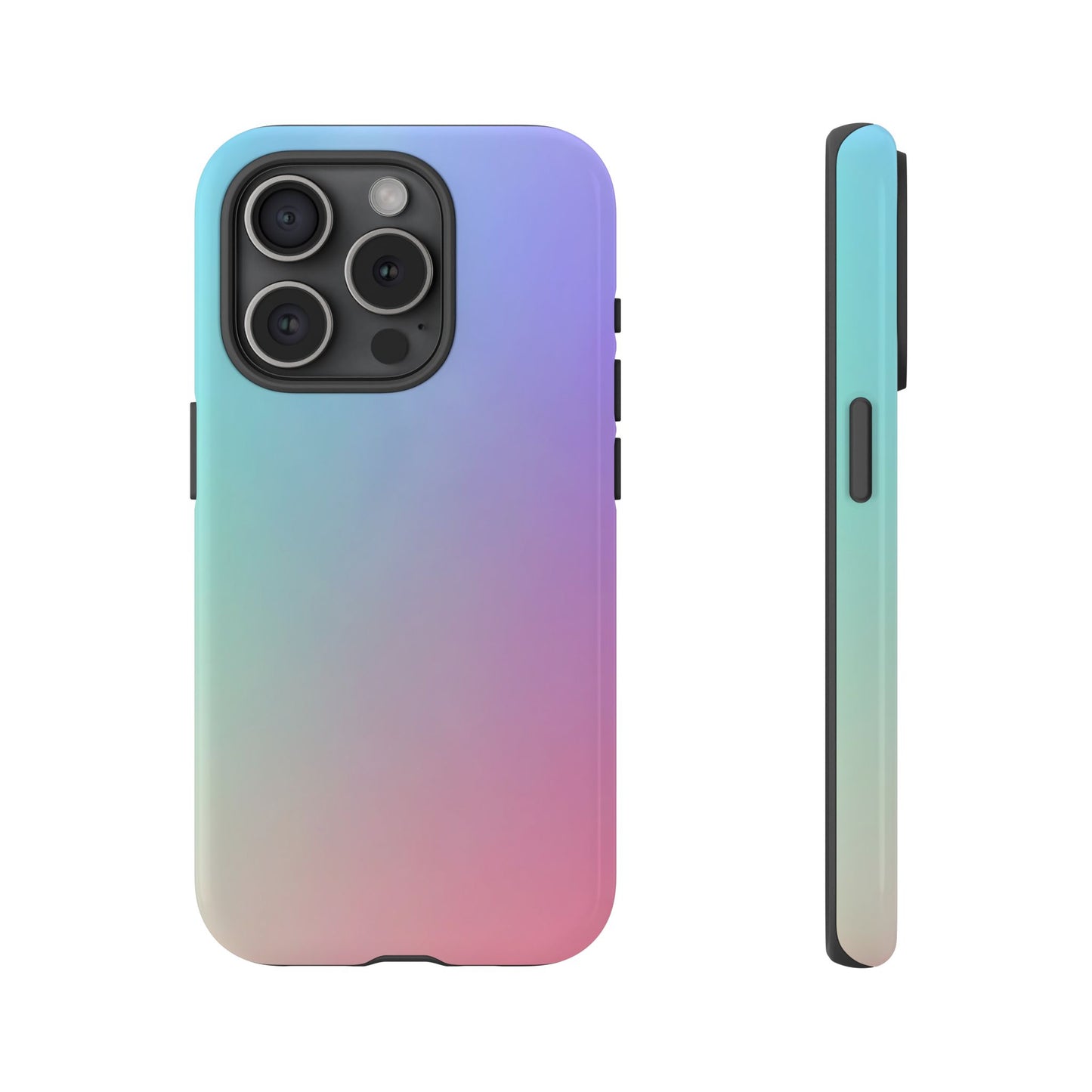 Cotton Candy: Quadcolor Pastel Gradient Tough Case for iPhone, Samsung Galaxy and Google Pixel devices