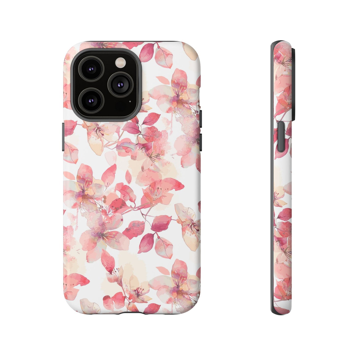 Watercolor Flowers: Tough Case for iPhone, Samsung Galaxy and Google Pixel devices