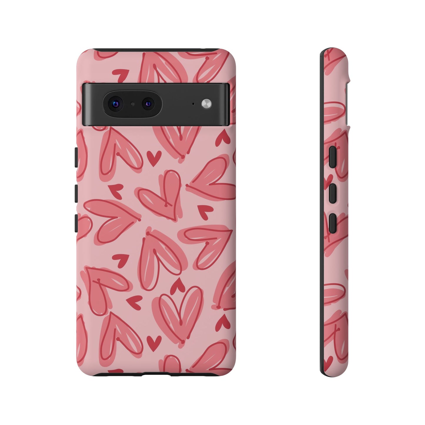 Hearts: Tough Case for iPhone, Samsung Galaxy and Google Pixel devices