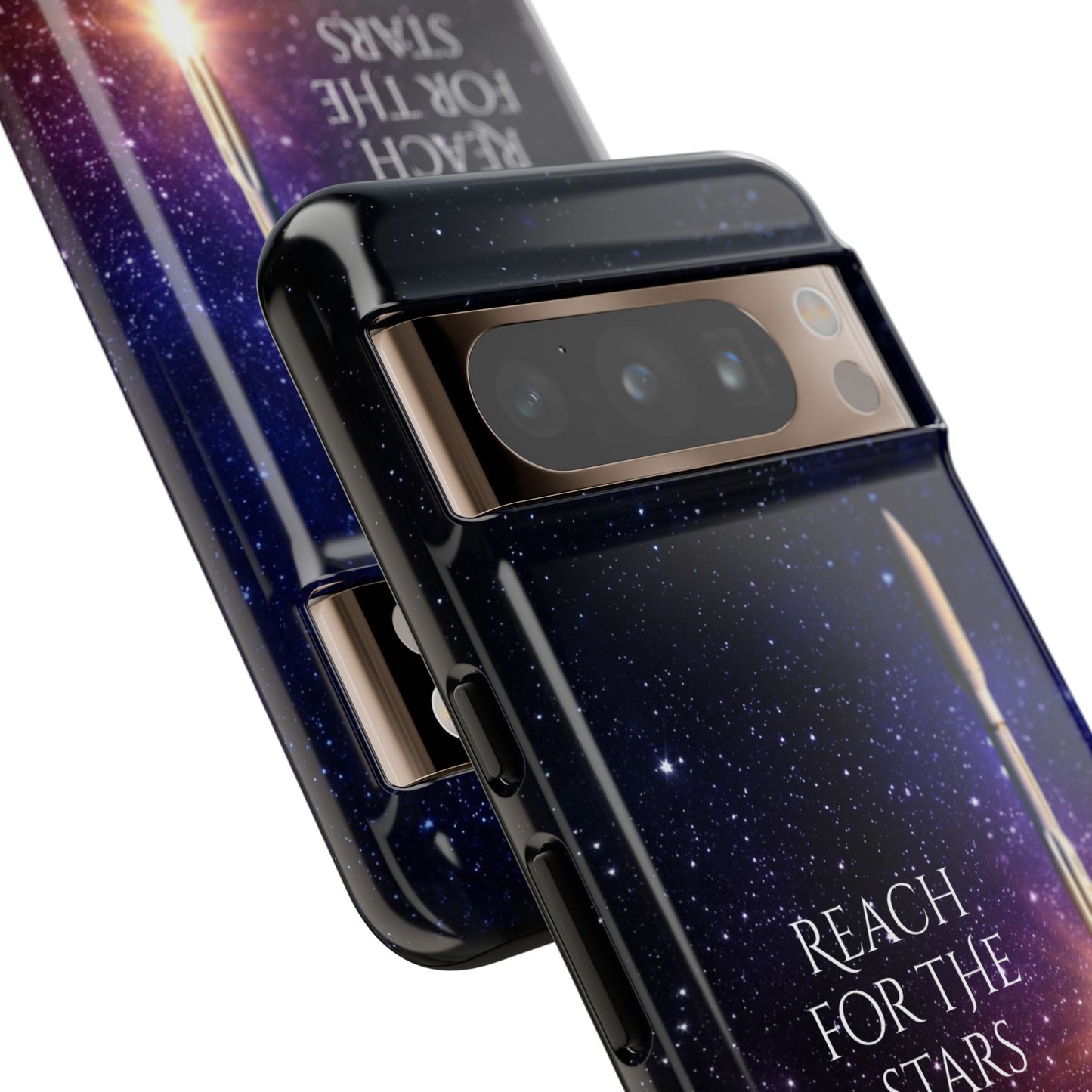Reach for the stars: rocket illustrated phone case for iPhone, Samsung Galaxy and Pixel devices