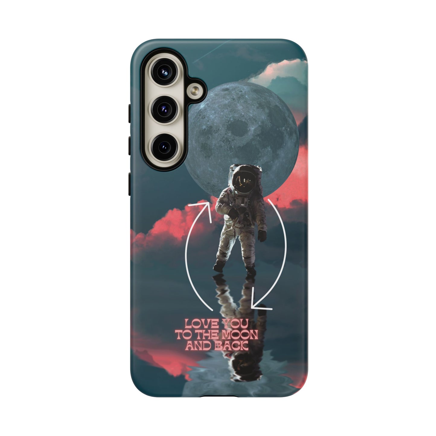 Love You to the Moon and Back: Romance-themed phone case for iPhone, Samsung Galaxy and Google Pixel devices