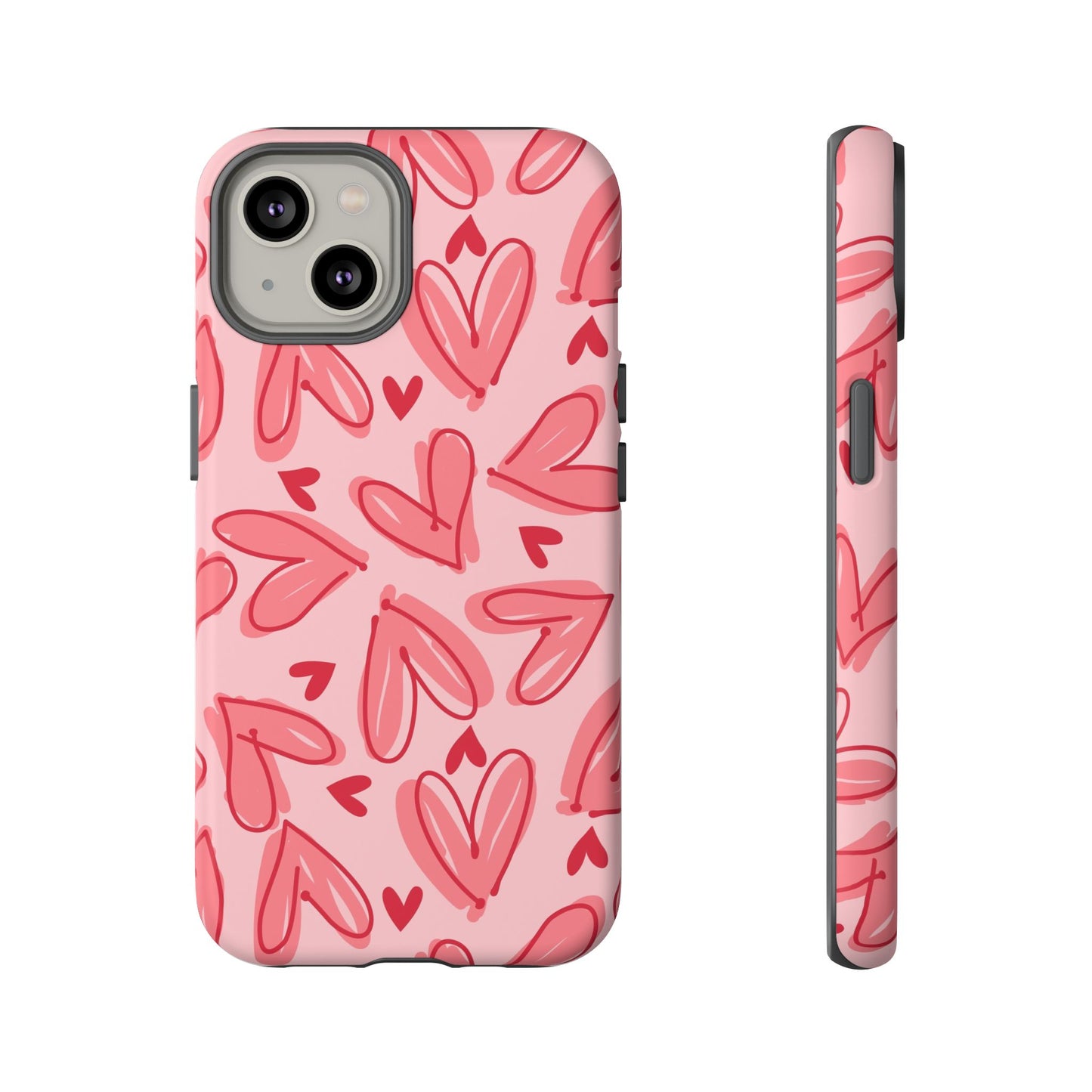 Hearts: Tough Case for iPhone, Samsung Galaxy and Google Pixel devices