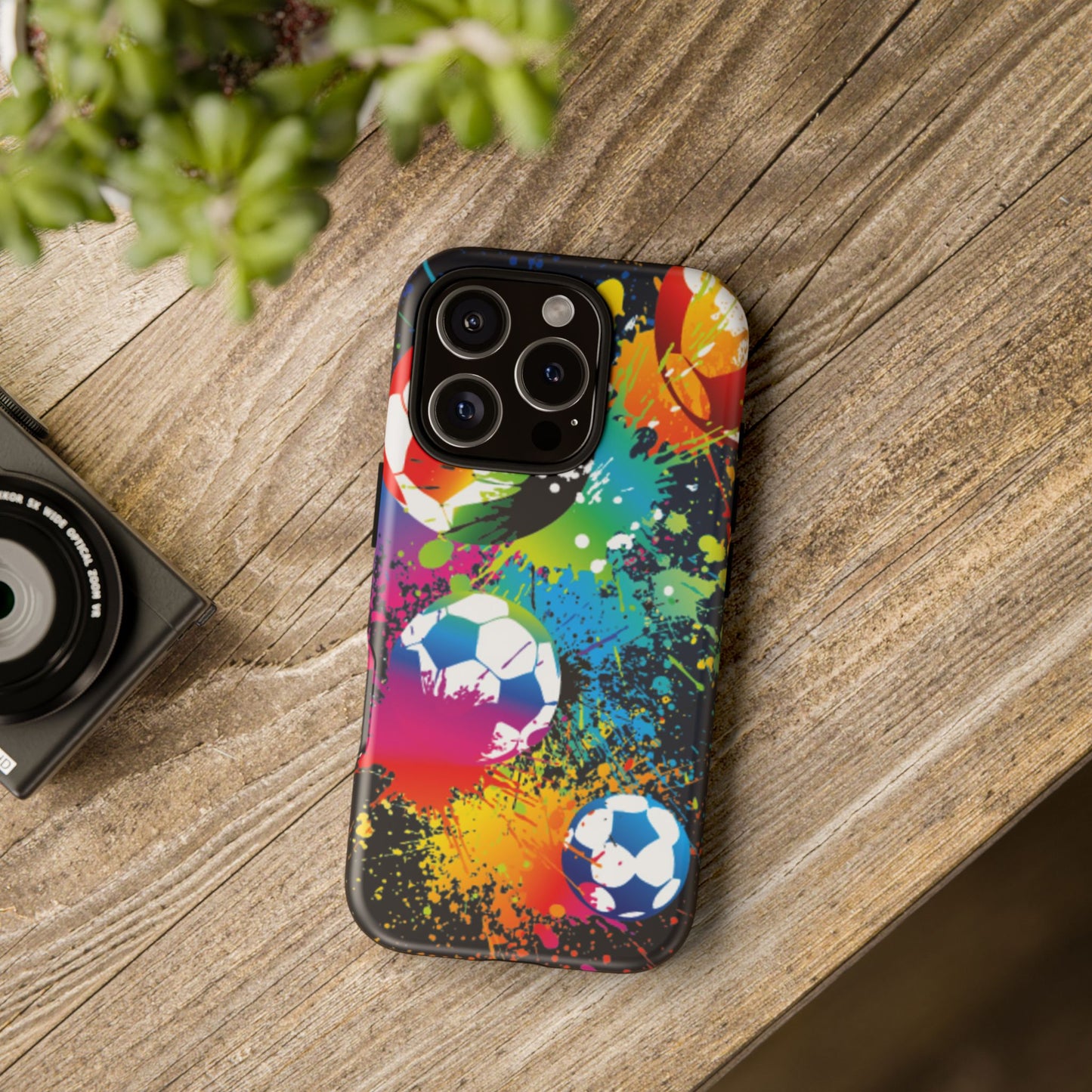 Footballer's Phone Case: Vibrant Case for iPhone, Samsung Galaxy and Google Pixel devices
