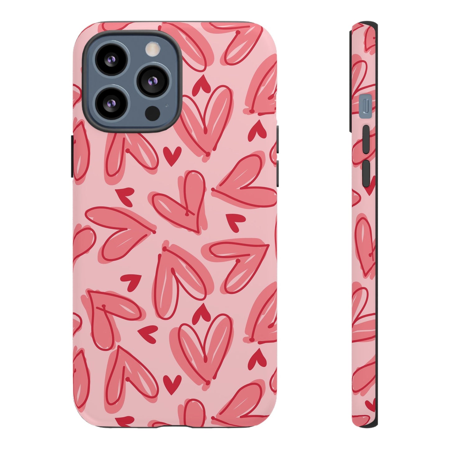 Hearts: Tough Case for iPhone, Samsung Galaxy and Google Pixel devices