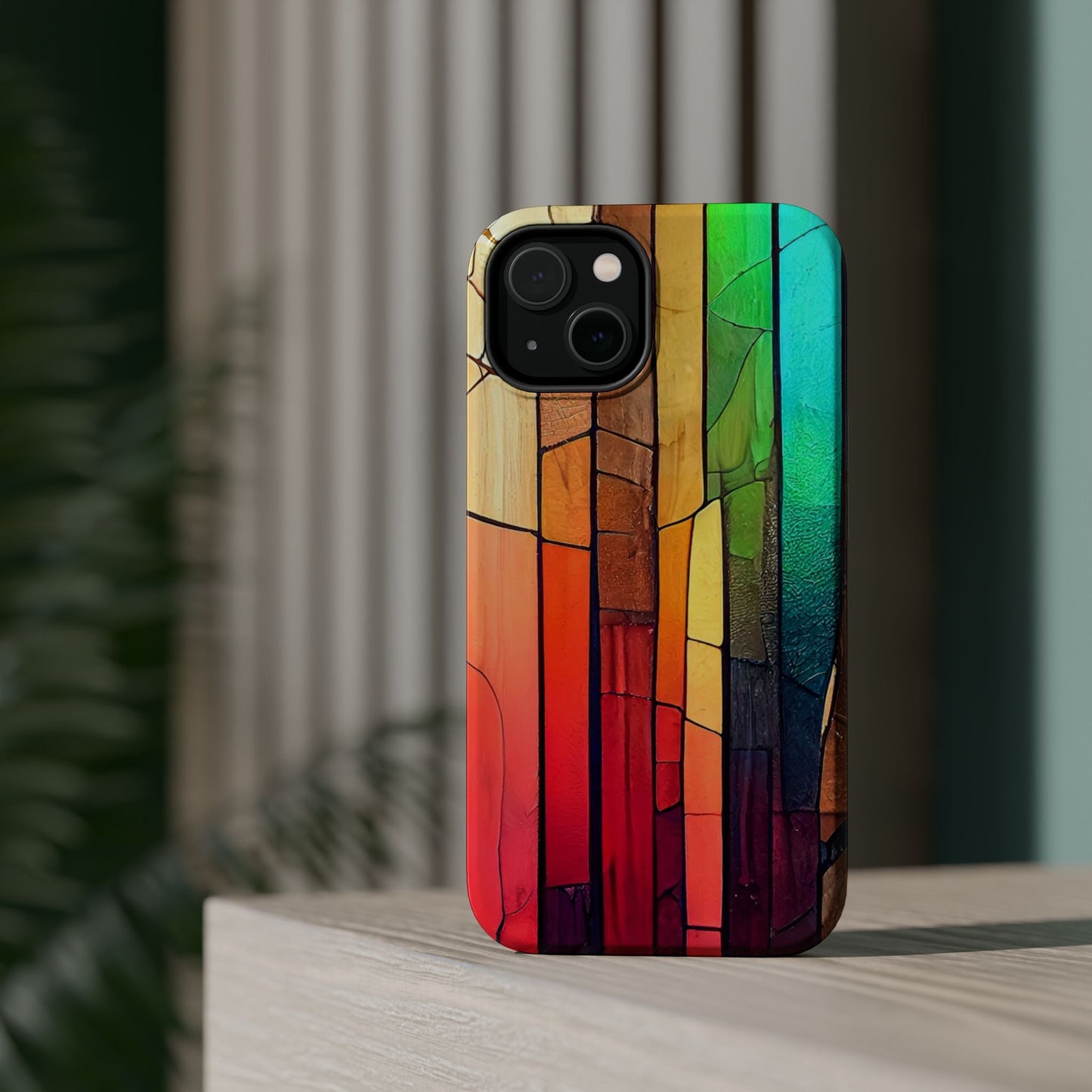 Stained Glass Design MagSafe Case for iPhone