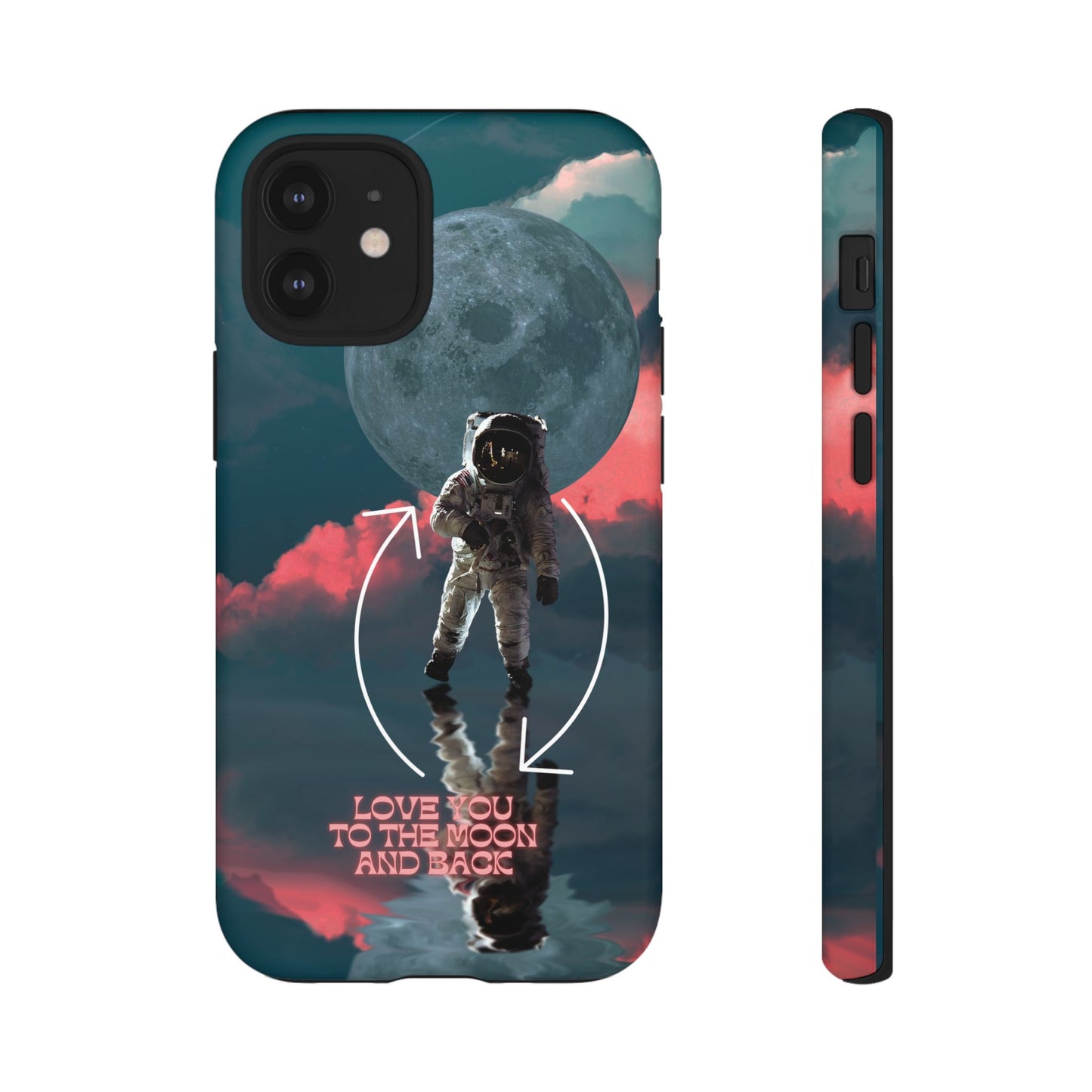 Love You to the Moon and Back: Romance-themed phone case for iPhone, Samsung Galaxy and Google Pixel devices