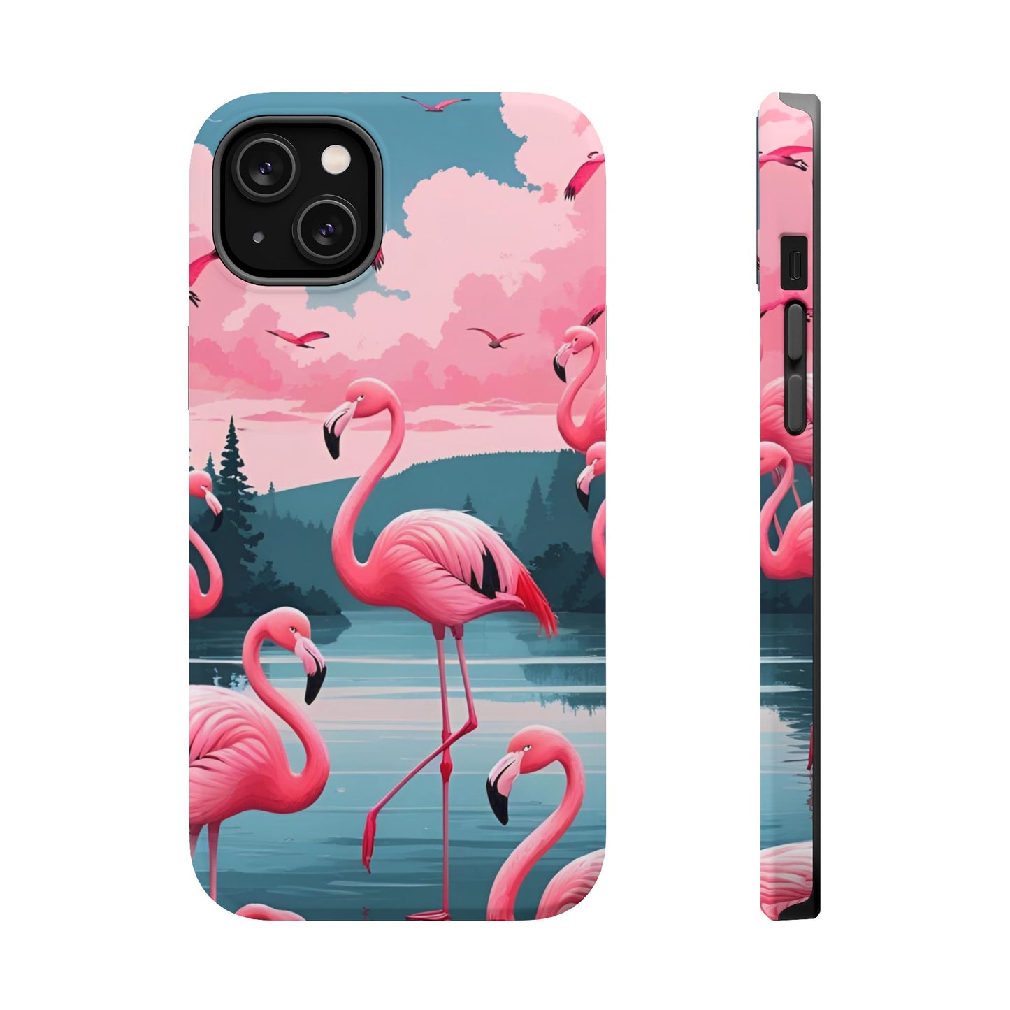 Velvet Skies Flamingo Case MagSafe phone case for Apple iPhone