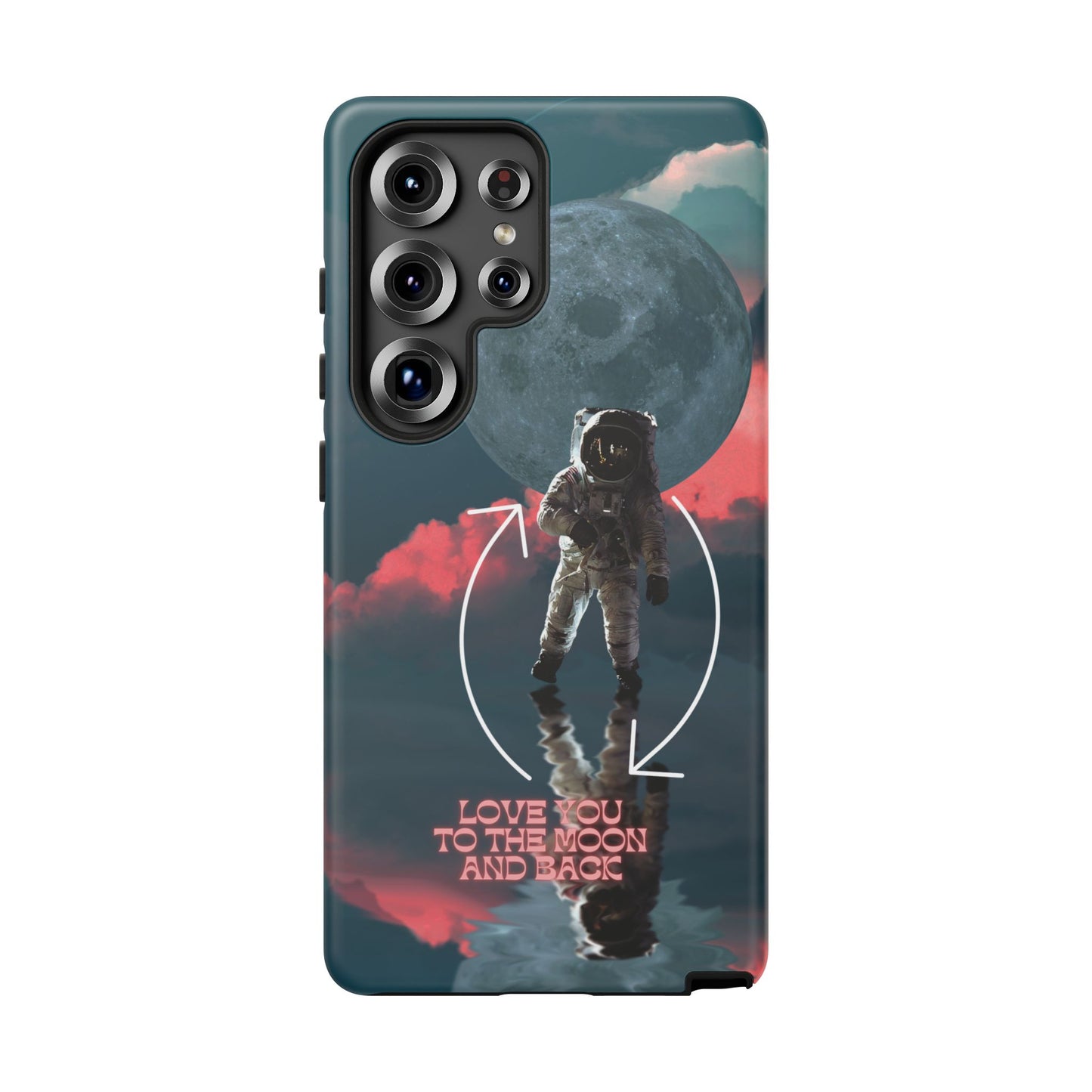 Love You to the Moon and Back: Romance-themed phone case for iPhone, Samsung Galaxy and Google Pixel devices