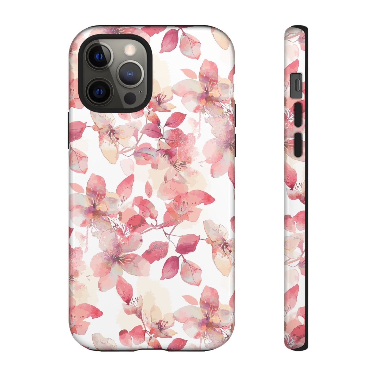 Watercolor Flowers: Tough Case for iPhone, Samsung Galaxy and Google Pixel devices