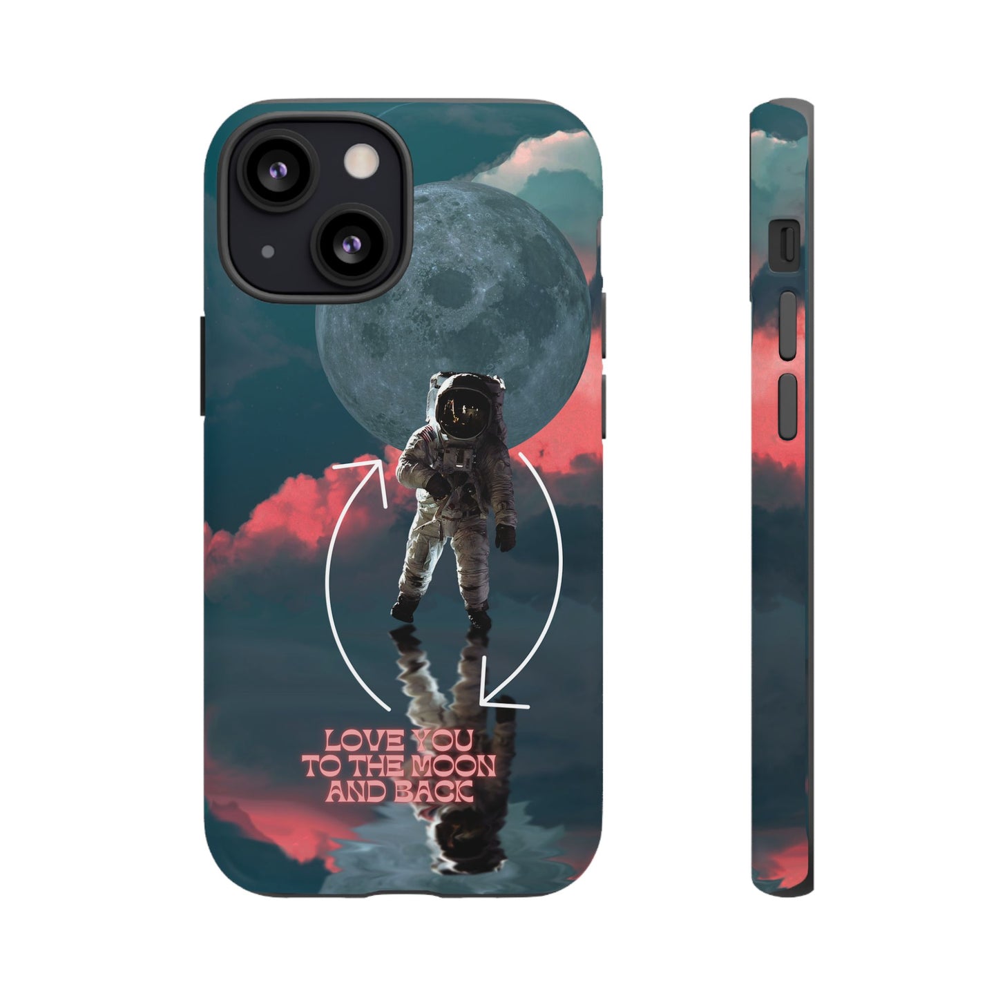 Love You to the Moon and Back: Romance-themed phone case for iPhone, Samsung Galaxy and Google Pixel devices