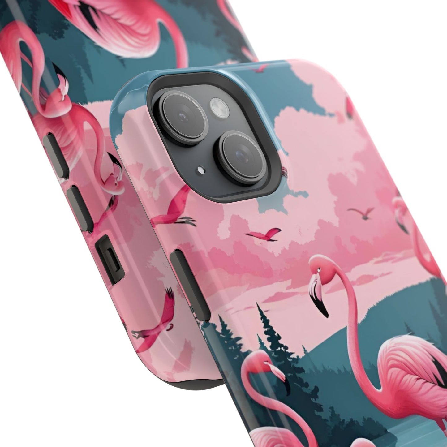 Velvet Skies Flamingo Case MagSafe phone case for Apple iPhone