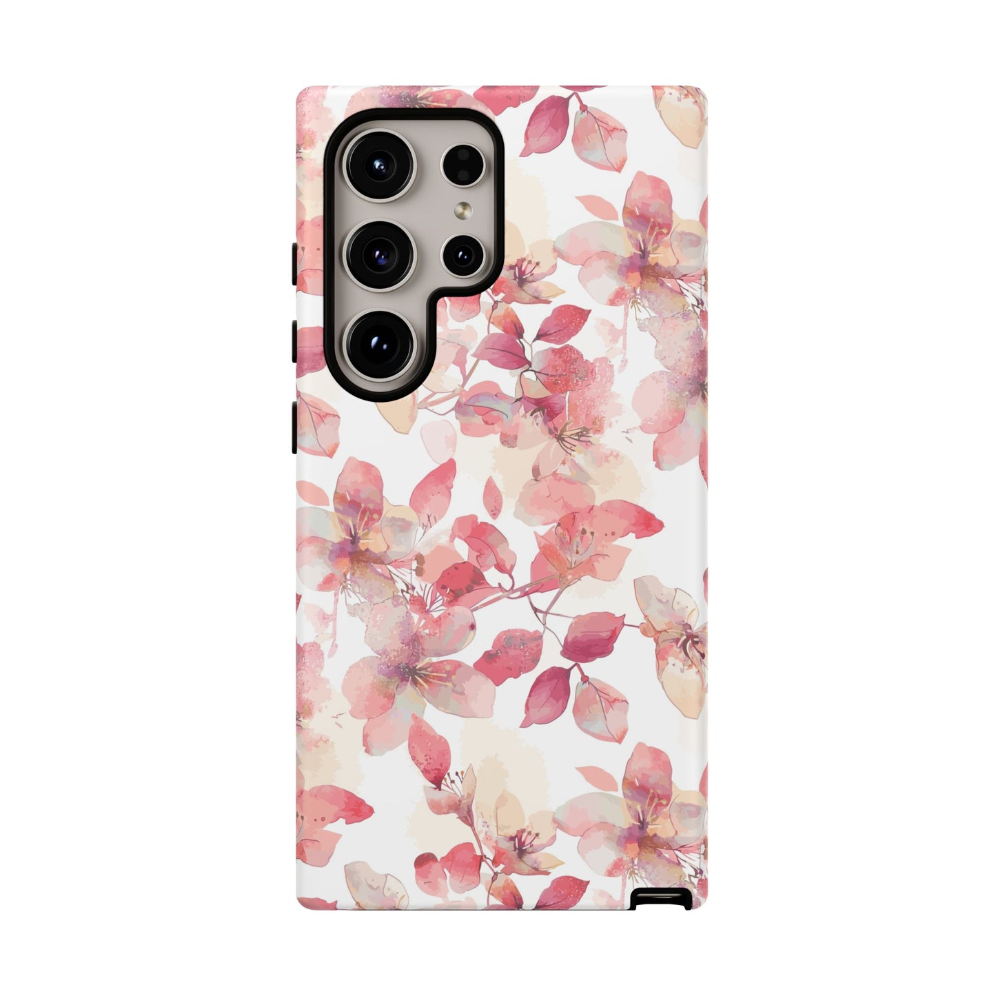 Watercolor Flowers: Tough Case for iPhone, Samsung Galaxy and Google Pixel devices