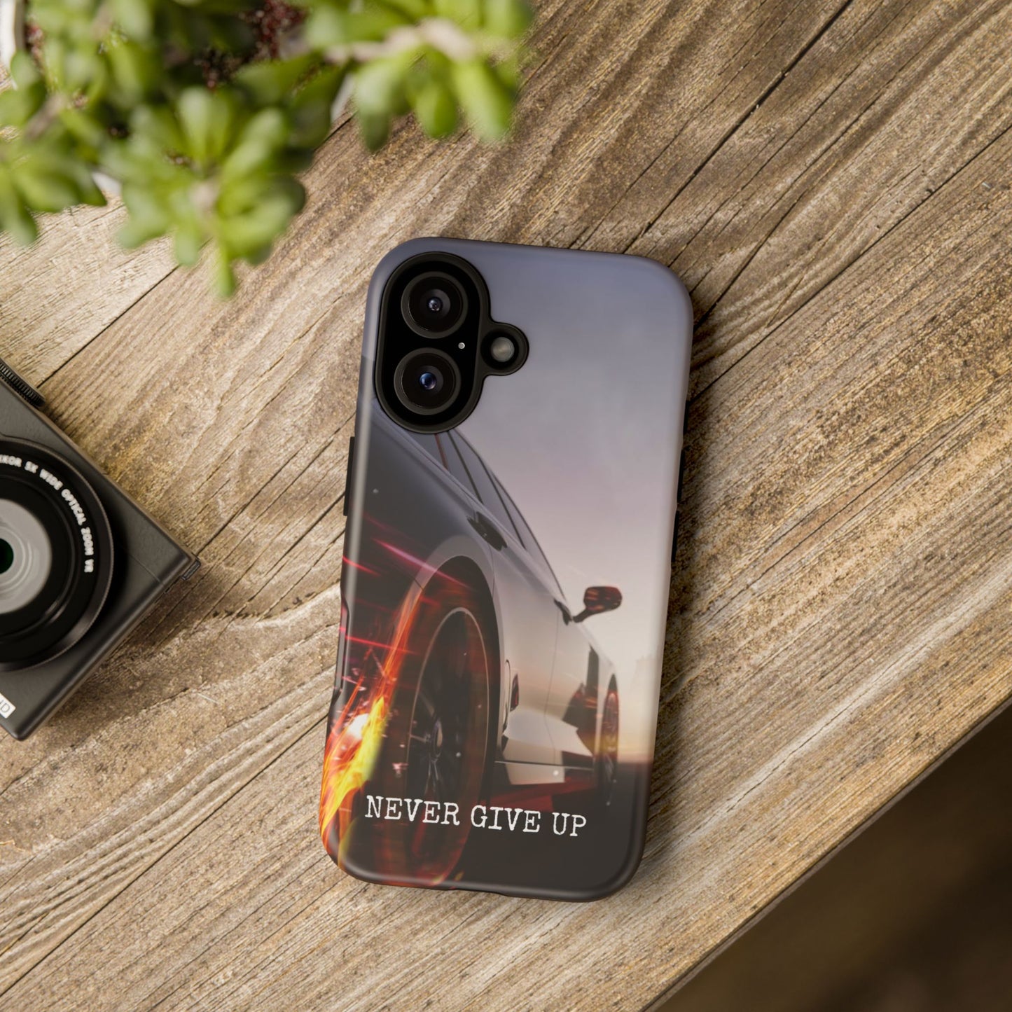 Never Give Up v2: Tough Case for iPhone, Samsung Galaxy and Google Pixel