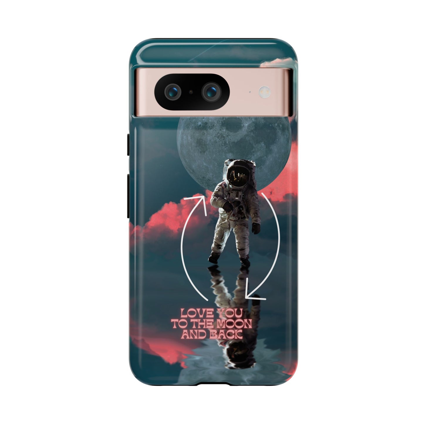 Love You to the Moon and Back: Romance-themed phone case for iPhone, Samsung Galaxy and Google Pixel devices