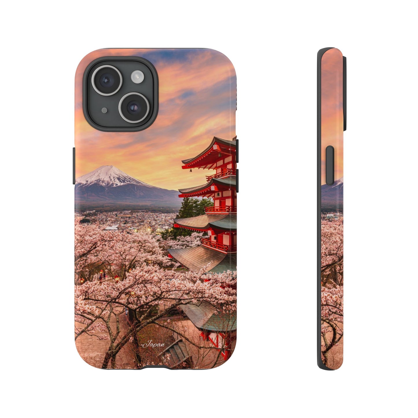 Cherry Blossoms Mt. Fuji phone case for iPhone, Galaxy and Pixel devices