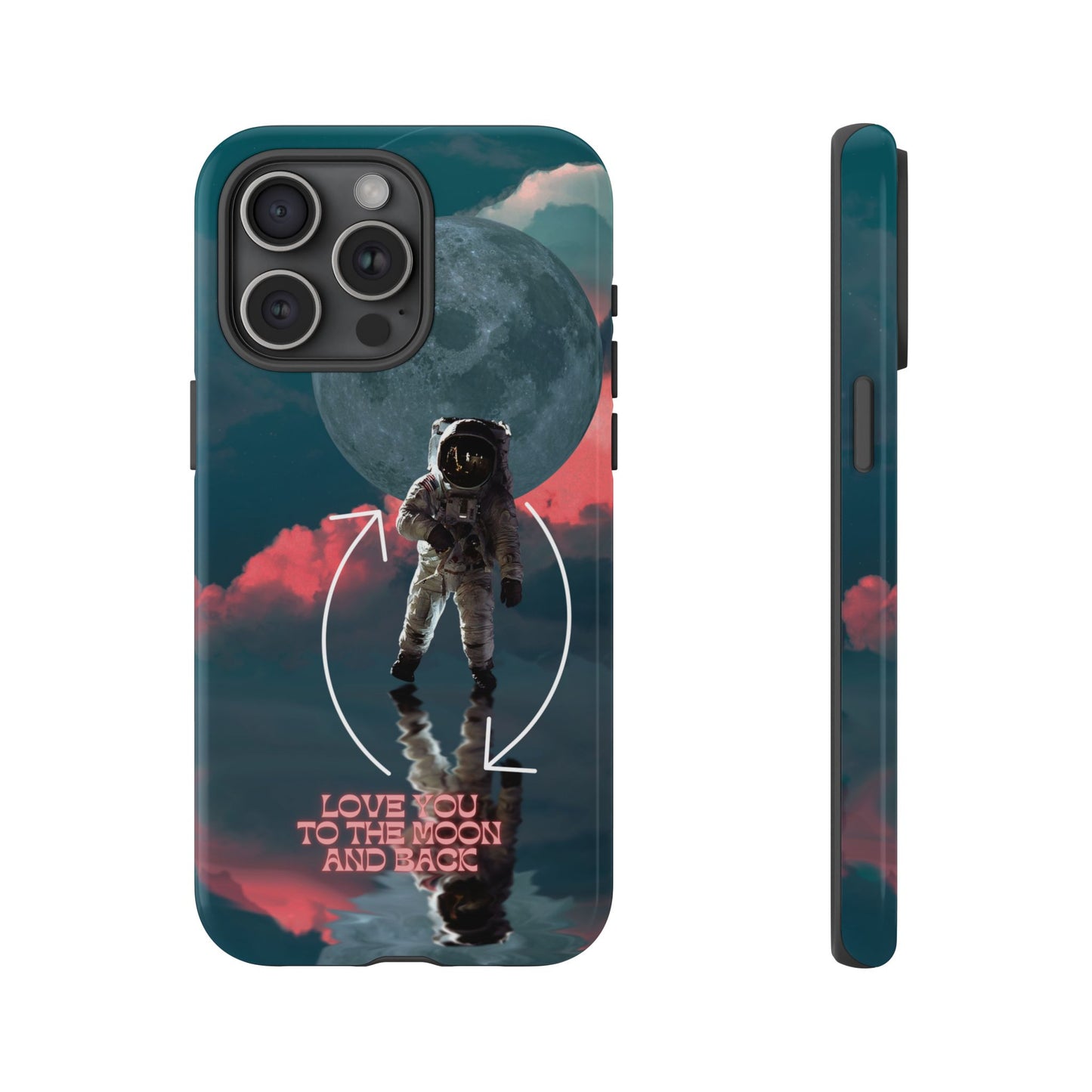 Love You to the Moon and Back: Romance-themed phone case for iPhone, Samsung Galaxy and Google Pixel devices