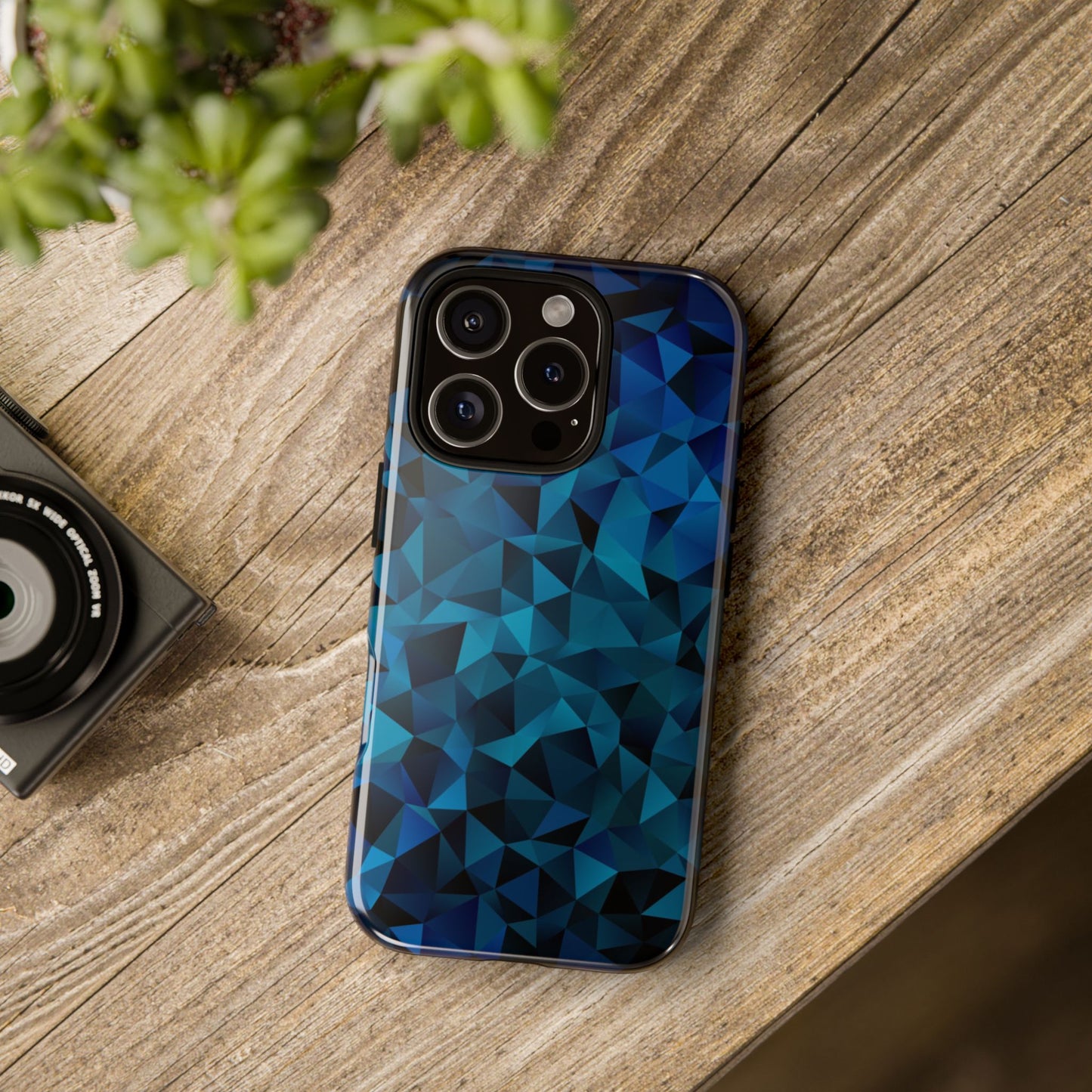Blue Diamonds: Phone Case with Elegant Prints for iPhone, Samsung Galaxy and Google Pixel devices