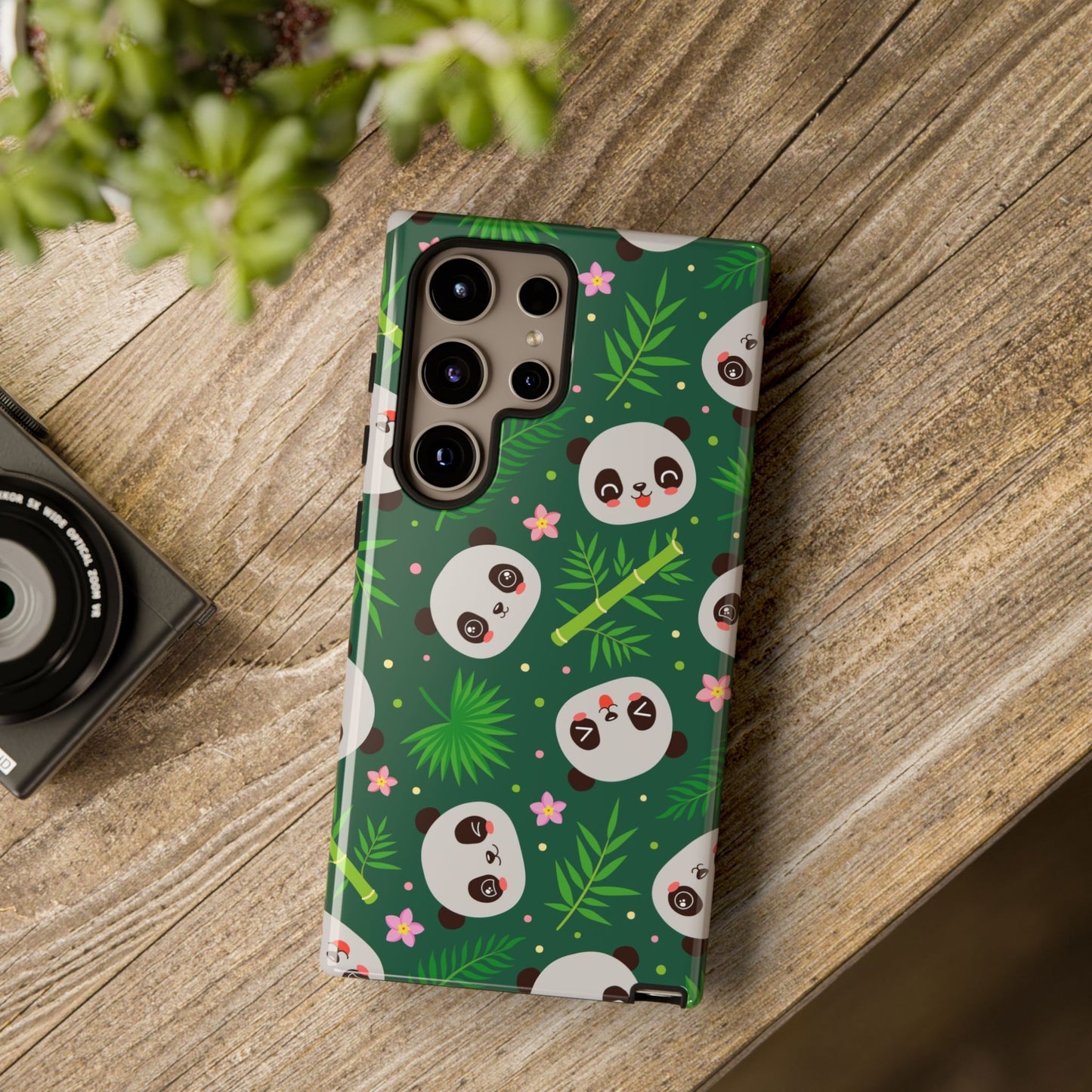 Cute Panda: Tough Case for iPhone, Samsung Galaxy and Google Pixel devices