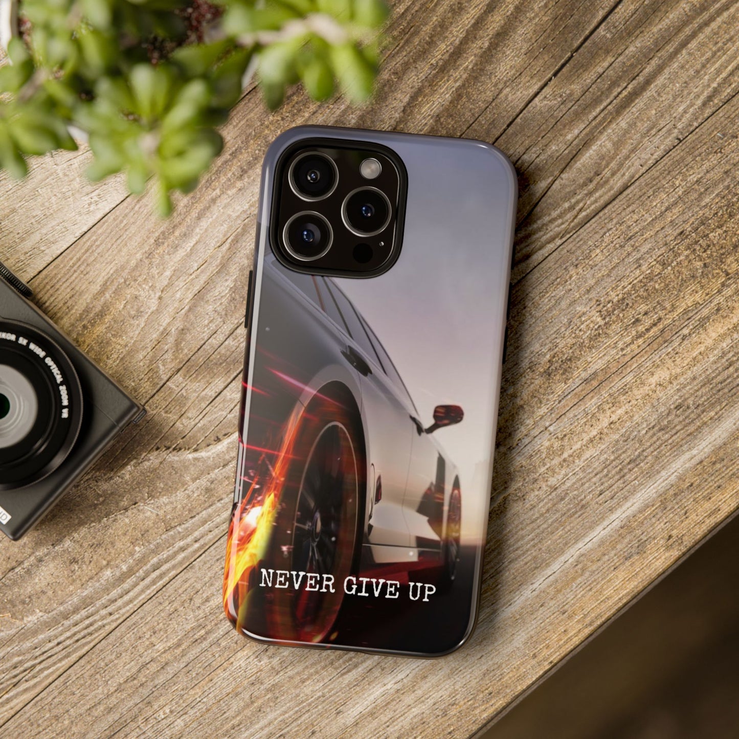 Never Give Up v2: Tough Case for iPhone, Samsung Galaxy and Google Pixel