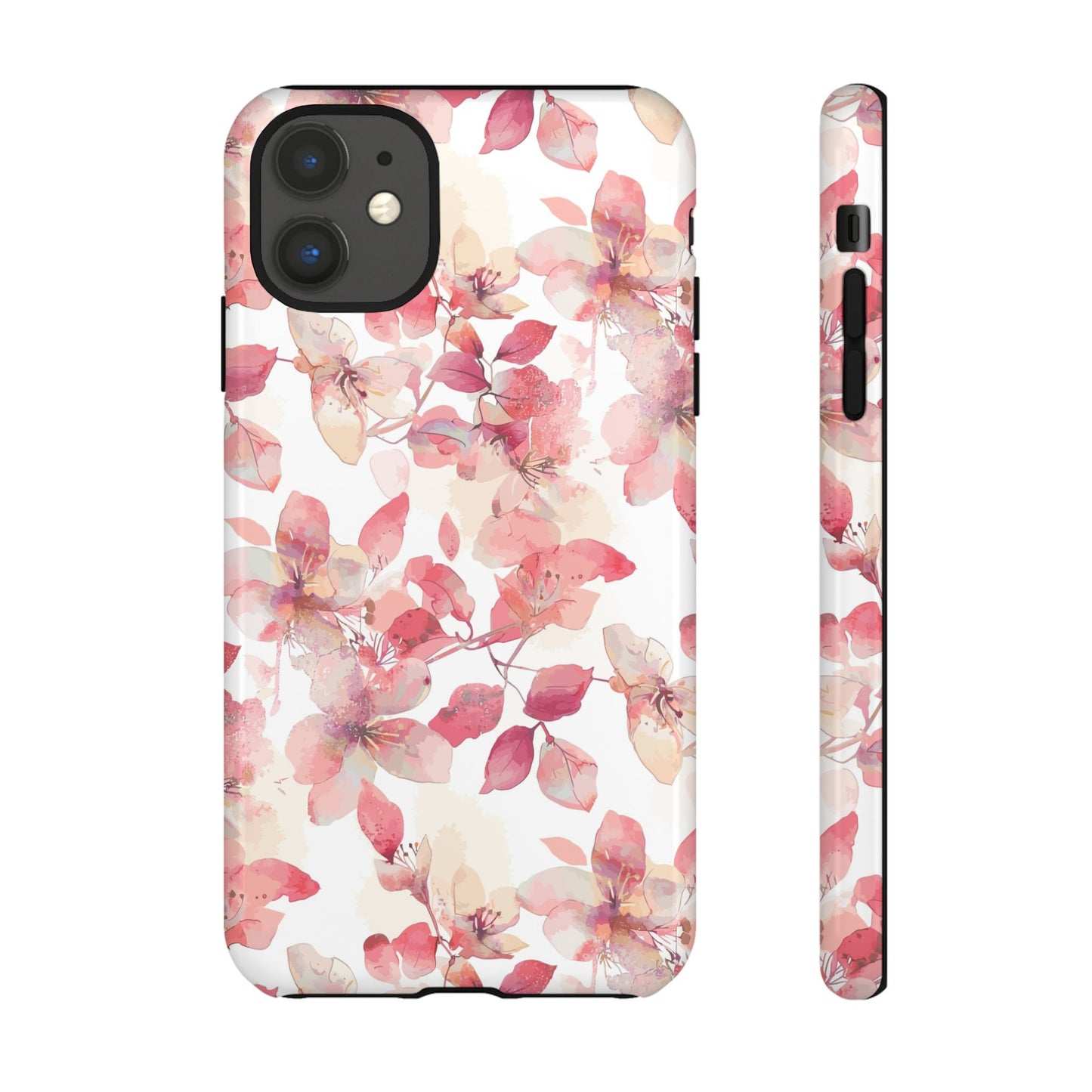 Watercolor Flowers: Tough Case for iPhone, Samsung Galaxy and Google Pixel devices